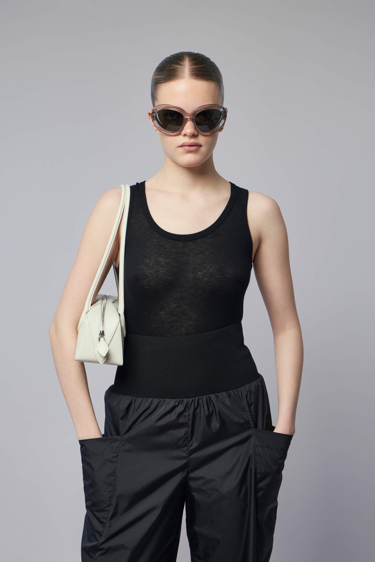 Alaïa tank tops in fitted ribbed wool blend design