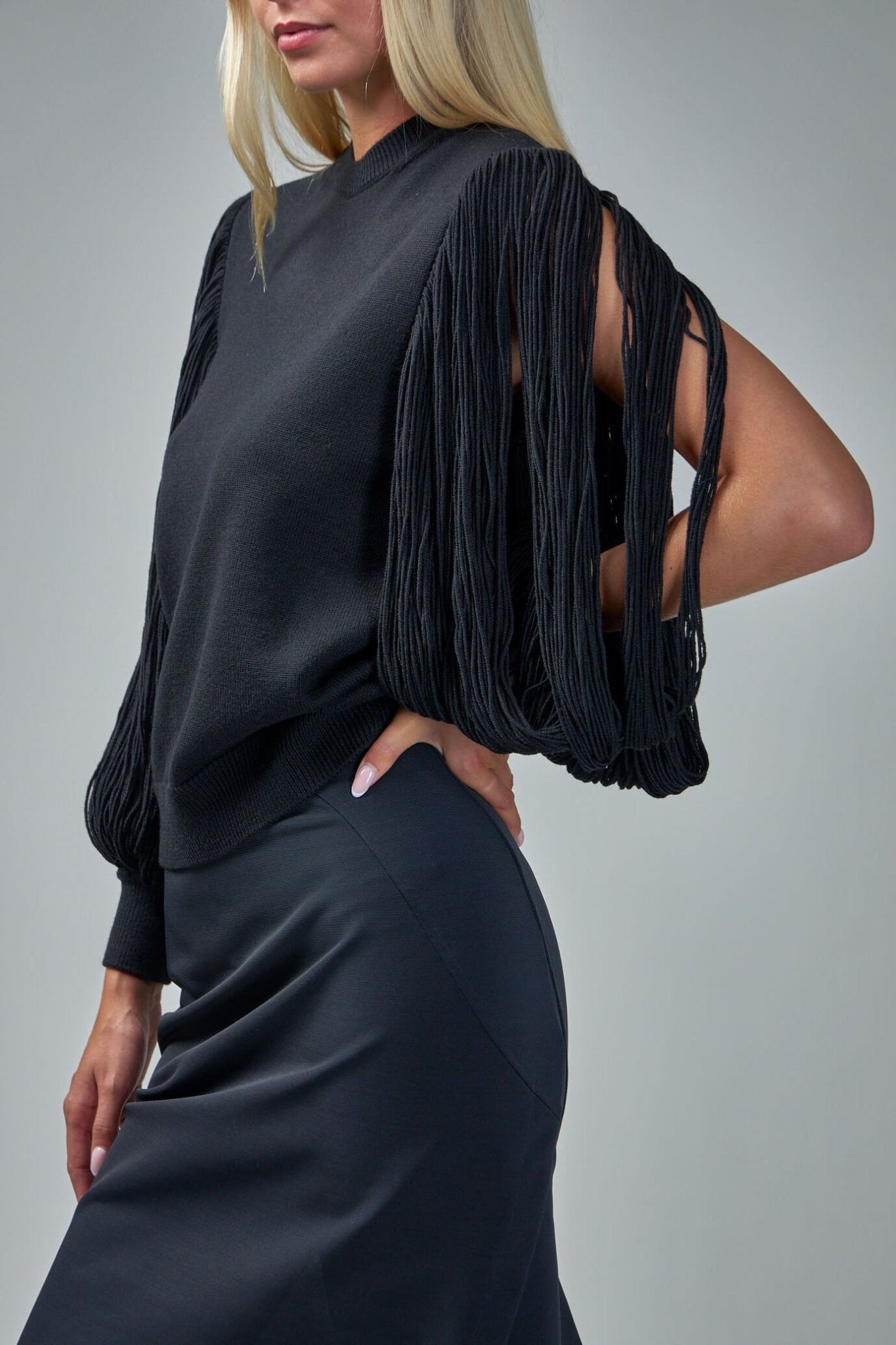 Alaïa - Tassel Crewneck Fringes Knit - LABELS