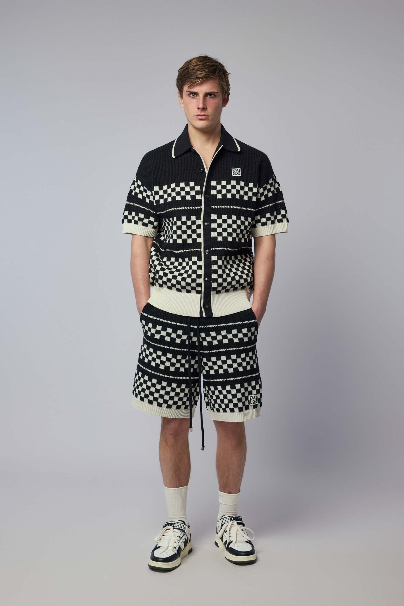 Amiri - Checkered Mesh Short - LABELS