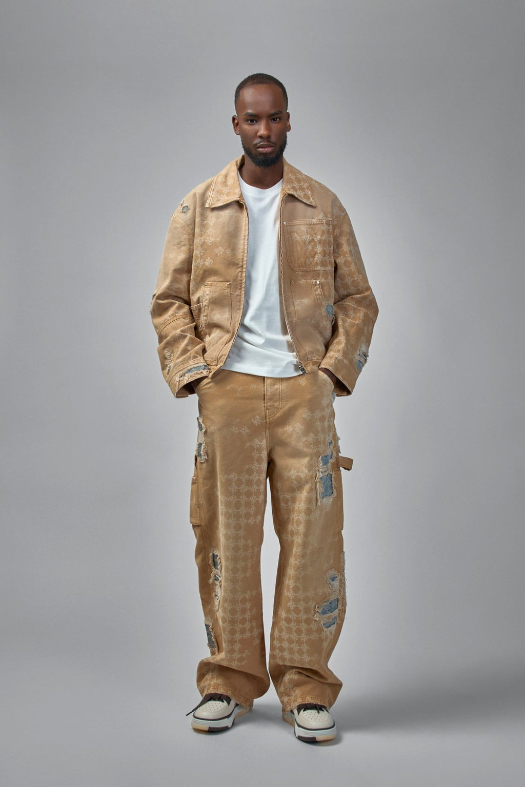 Amiri - Denim Repair Logo - Monogram Jacket - LABELS