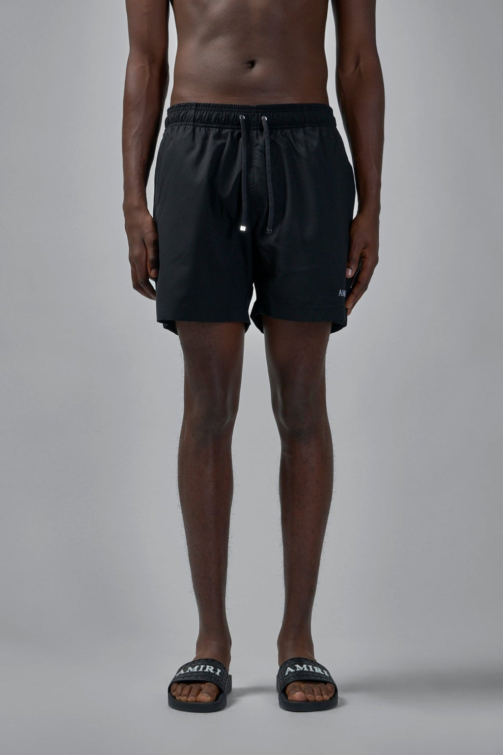 Amiri - Drawstring Elastic Waistband Swim Trunks - LABELS
