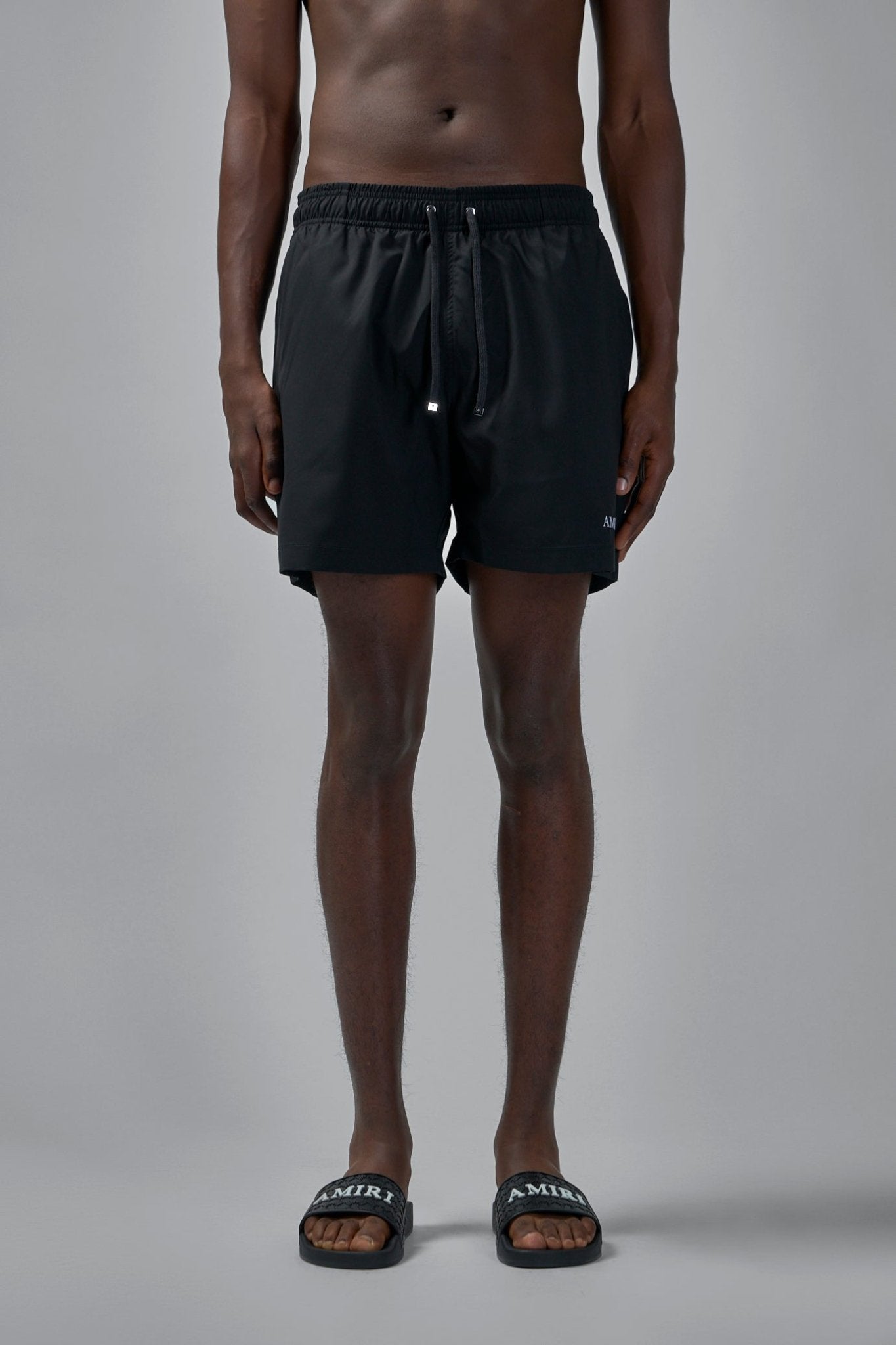 Amiri - Drawstring Elastic Waistband Swim Trunks - LABELS