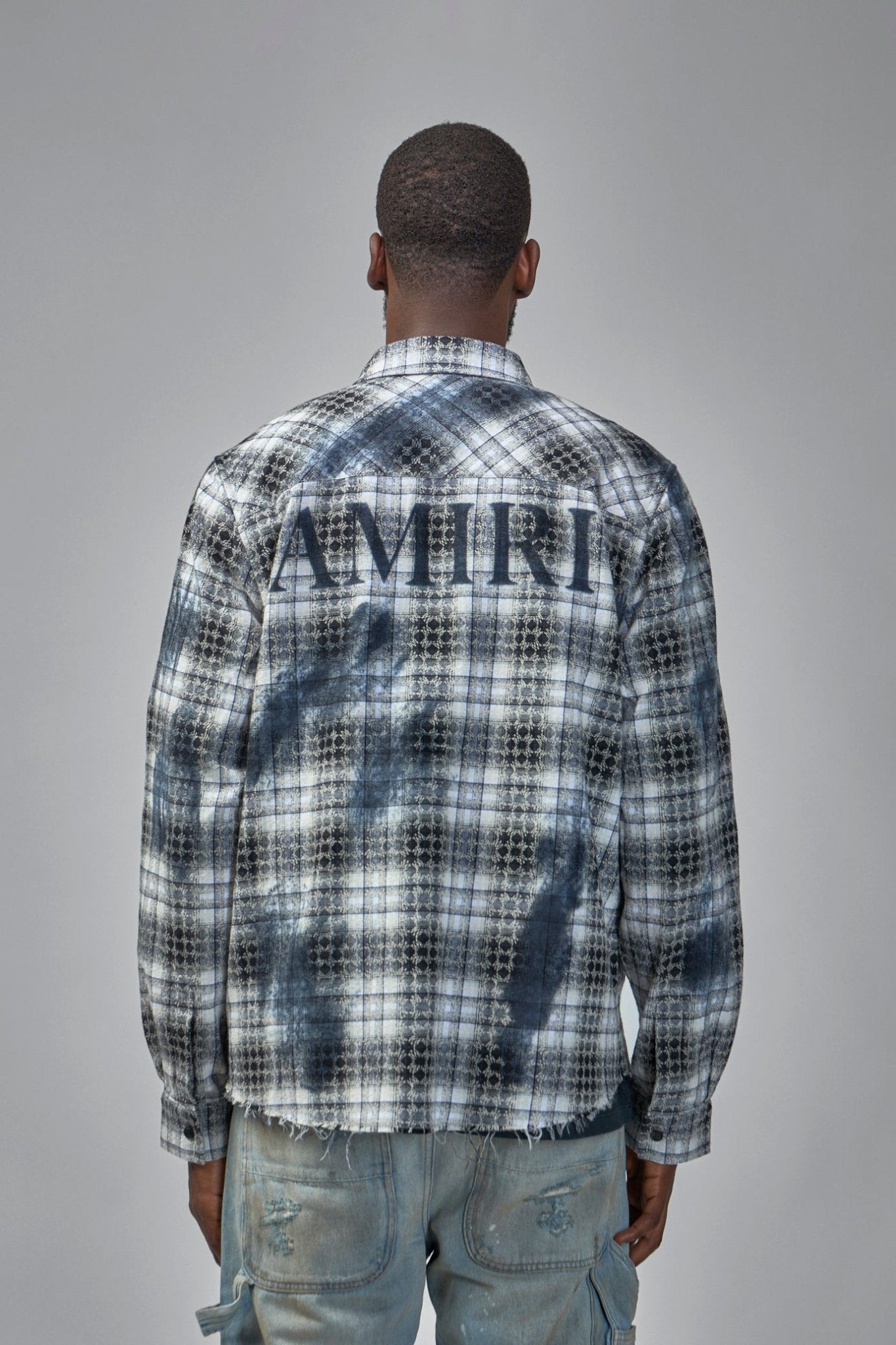 Amiri Shirts - Quad Bleach Flannel Cotton Shirt – LABELS