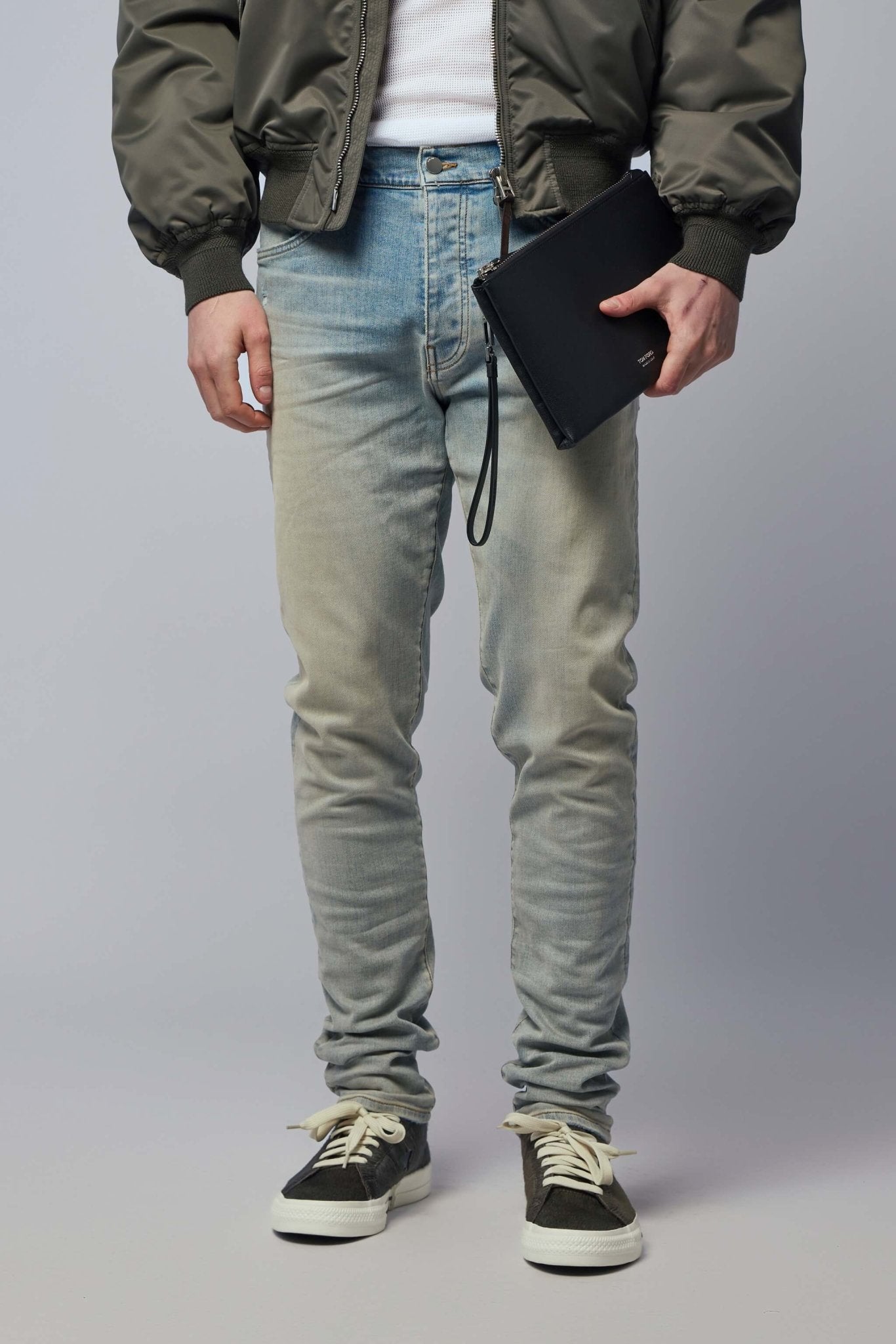 AMIRI Stack Jean 32 USA製　ヴィンテージ加工 スキニー Amiri Skinny Jeans - Stack Denim with Distressed Details – LABELS