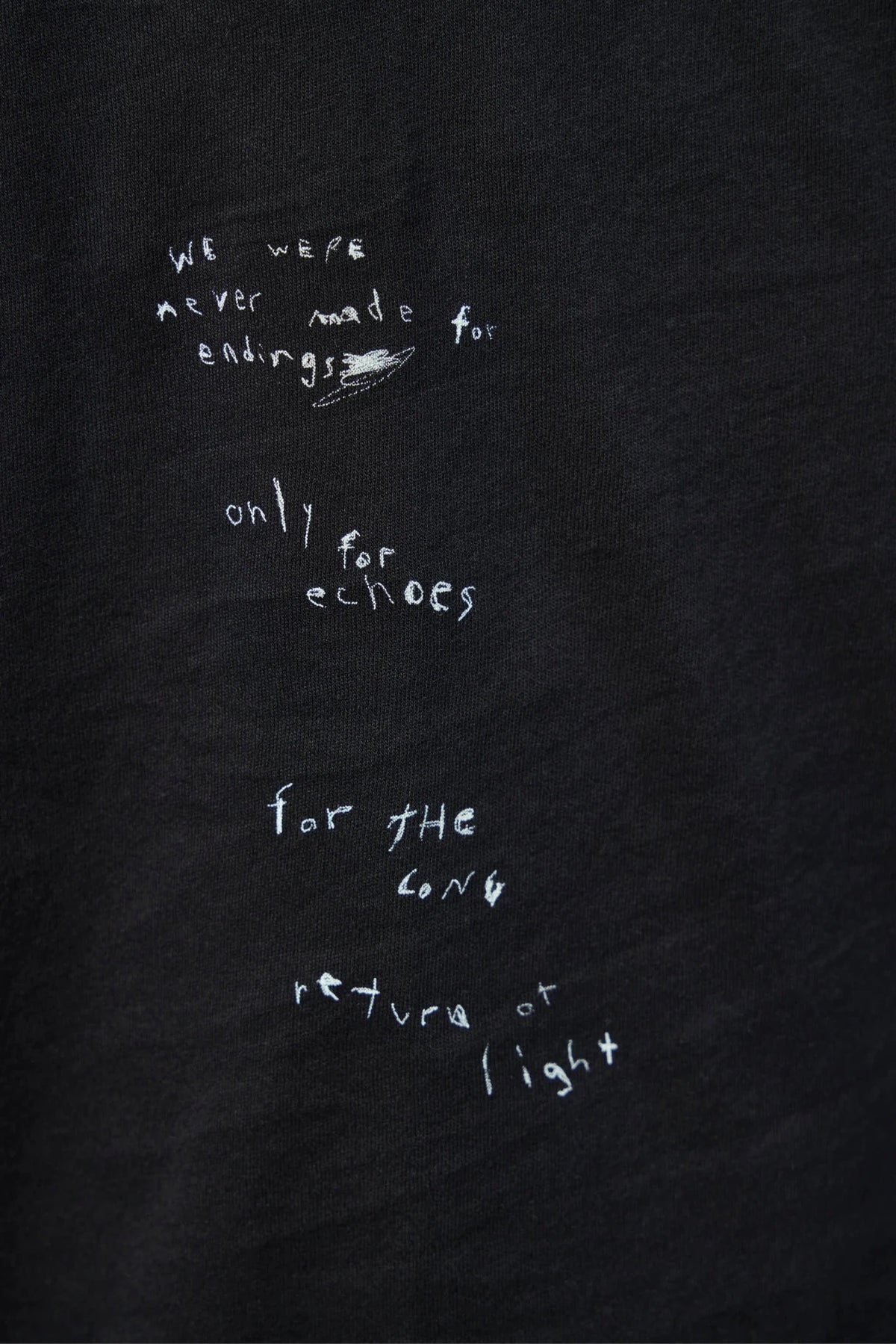 Ann Demeulemeester - Dieter High Comfort T-shirt With "the Return Of Light" Print - LABELS