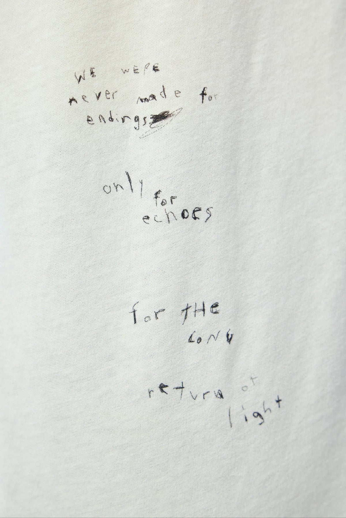 Ann Demeulemeester - Dieter High Comfort T-shirt With "the Return Of Light" Print - LABELS