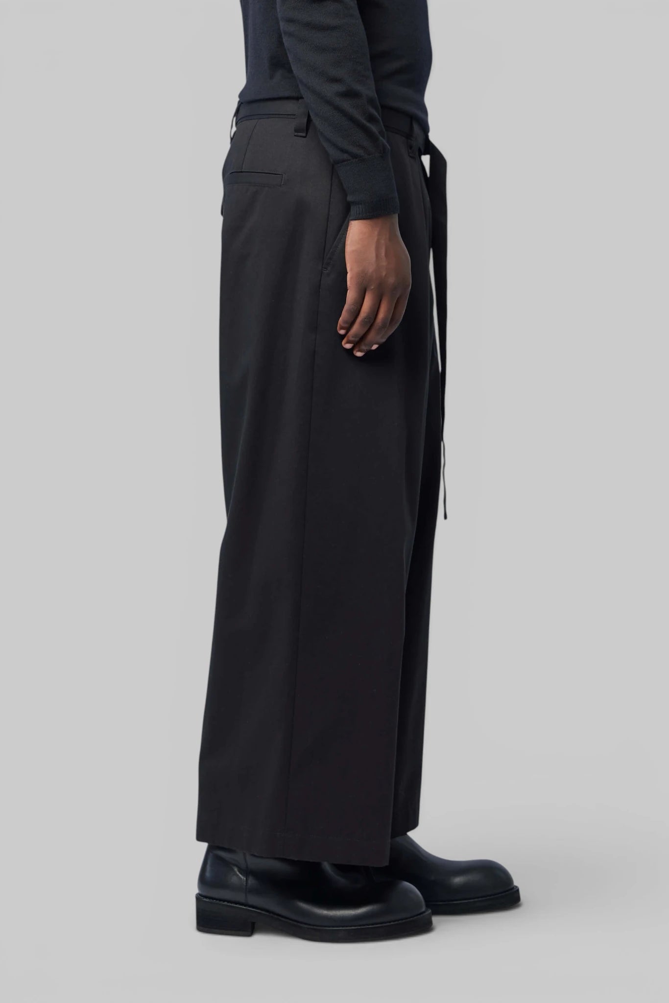 Ann Demeulemeester - Jorge Wide Leg Belted Trousers - LABELS