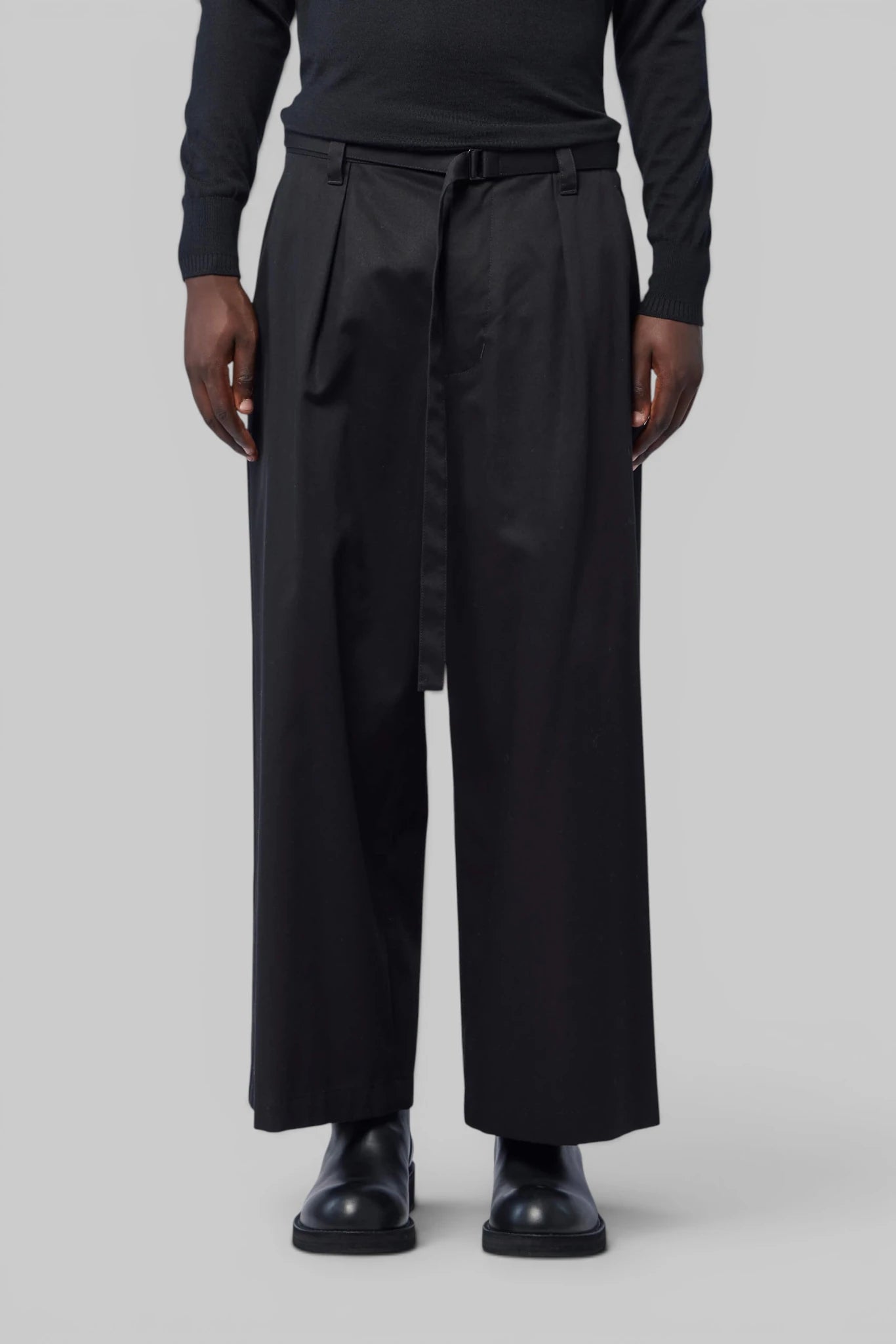 Ann Demeulemeester - Jorge Wide Leg Belted Trousers - LABELS