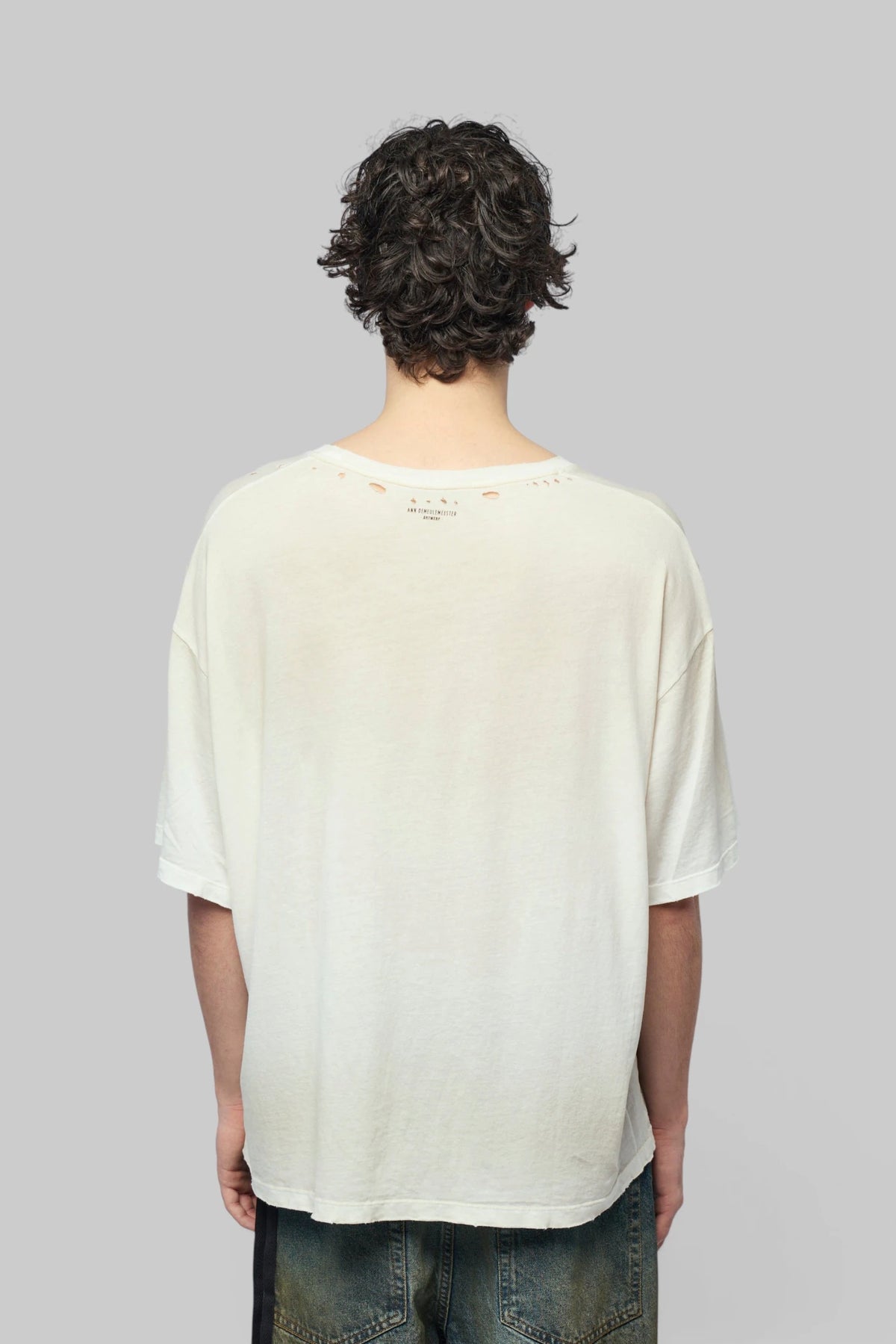Ann Demeulemeester - Lu Relax Fit Boxy T-shirt With Portrait Print - LABELS