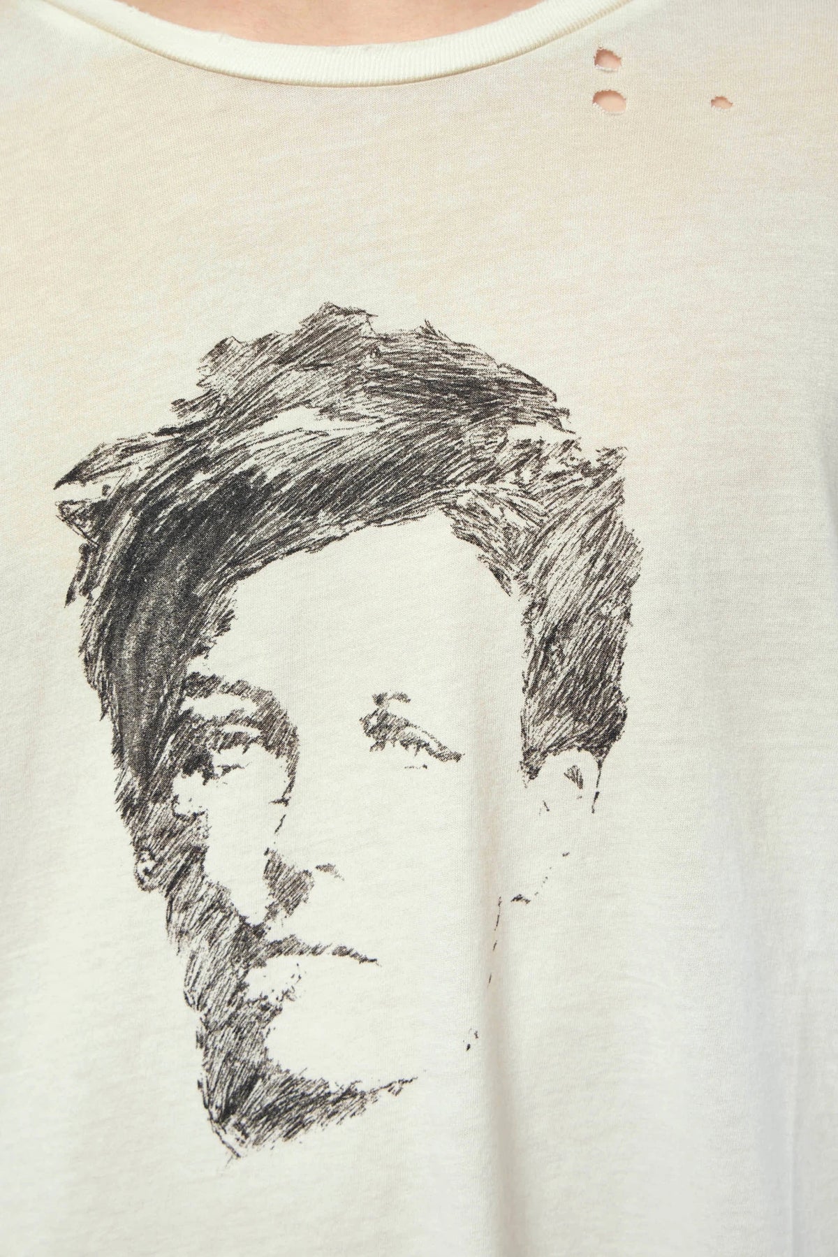 Ann Demeulemeester - Lu Relax Fit Boxy T-shirt With Portrait Print - LABELS