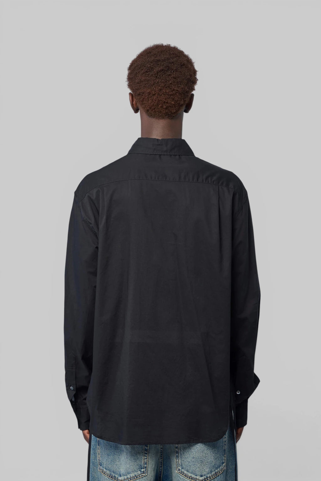 Ann Demeulemeester - Wessel Botton Down Shirt With Monogram Embroidery - LABELS