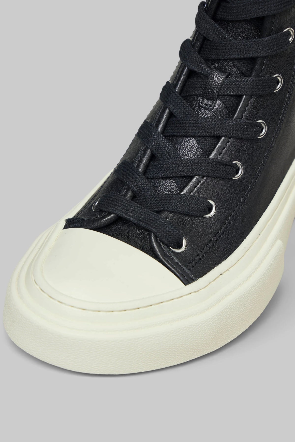 Ann Demeulemeester - Ycke Vulcanized Mid-top Sneakers with Ribbon - LABELS