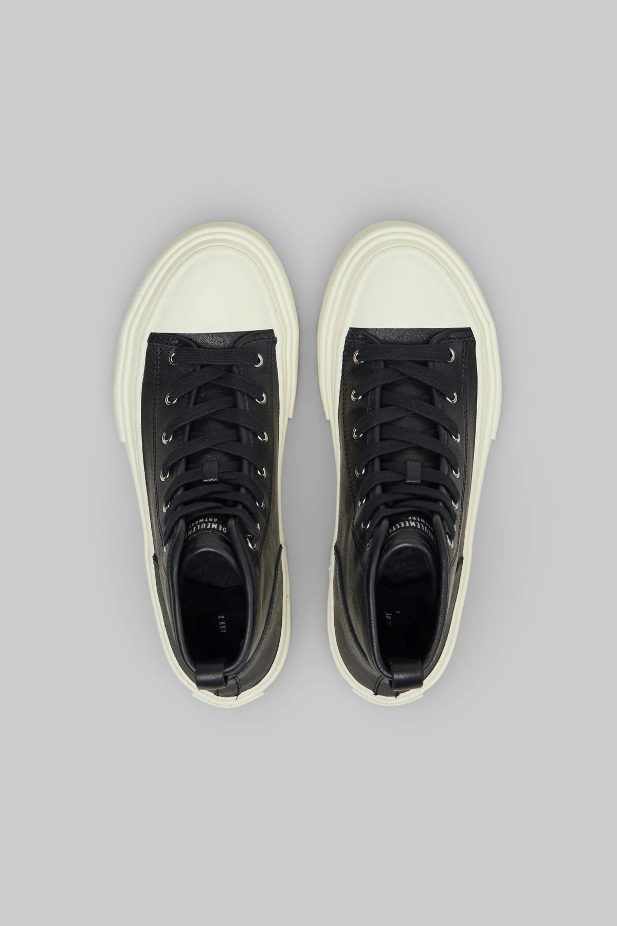 Ann Demeulemeester - Ycke Vulcanized Mid-top Sneakers with Ribbon - LABELS