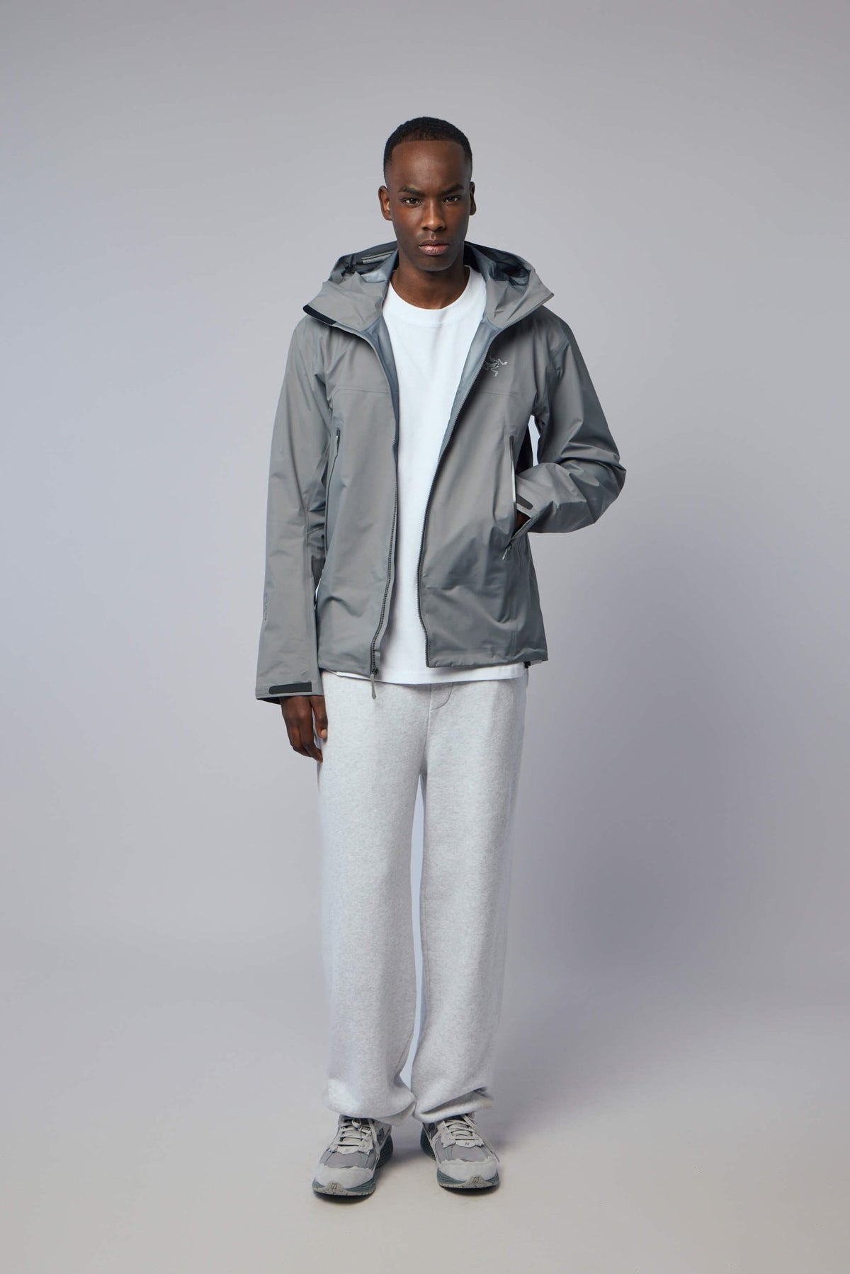 Beta SL jacket hood adjustment showing drawstring system