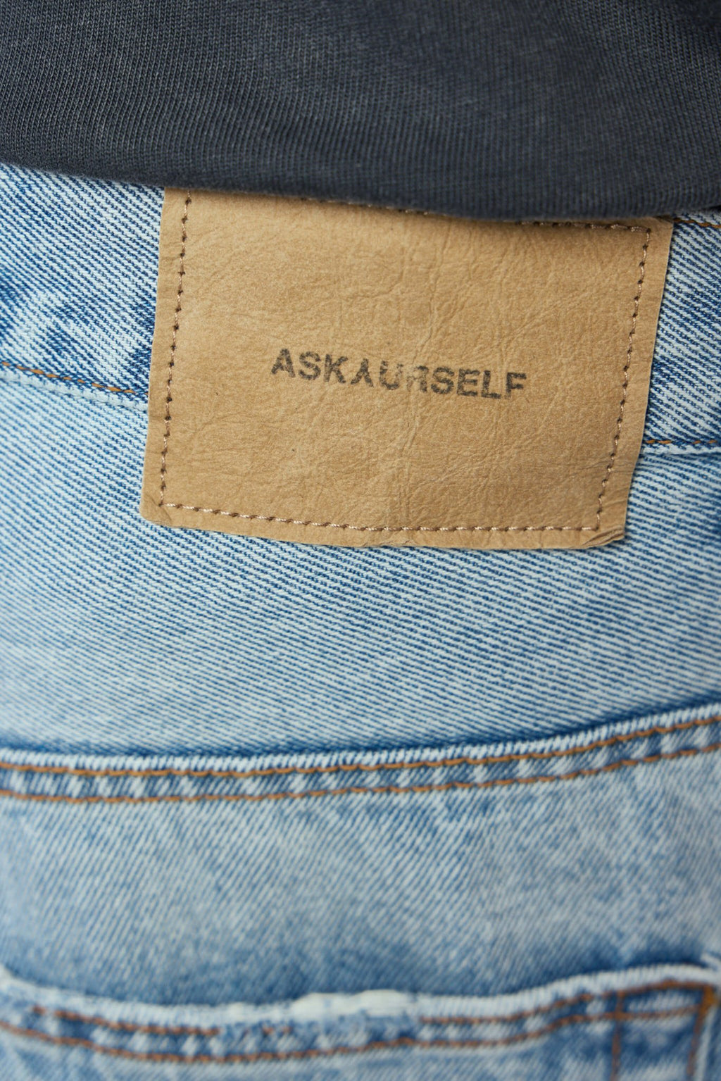 Askyurself - Cross Pin Baggy Jeans Shorts - LABELS