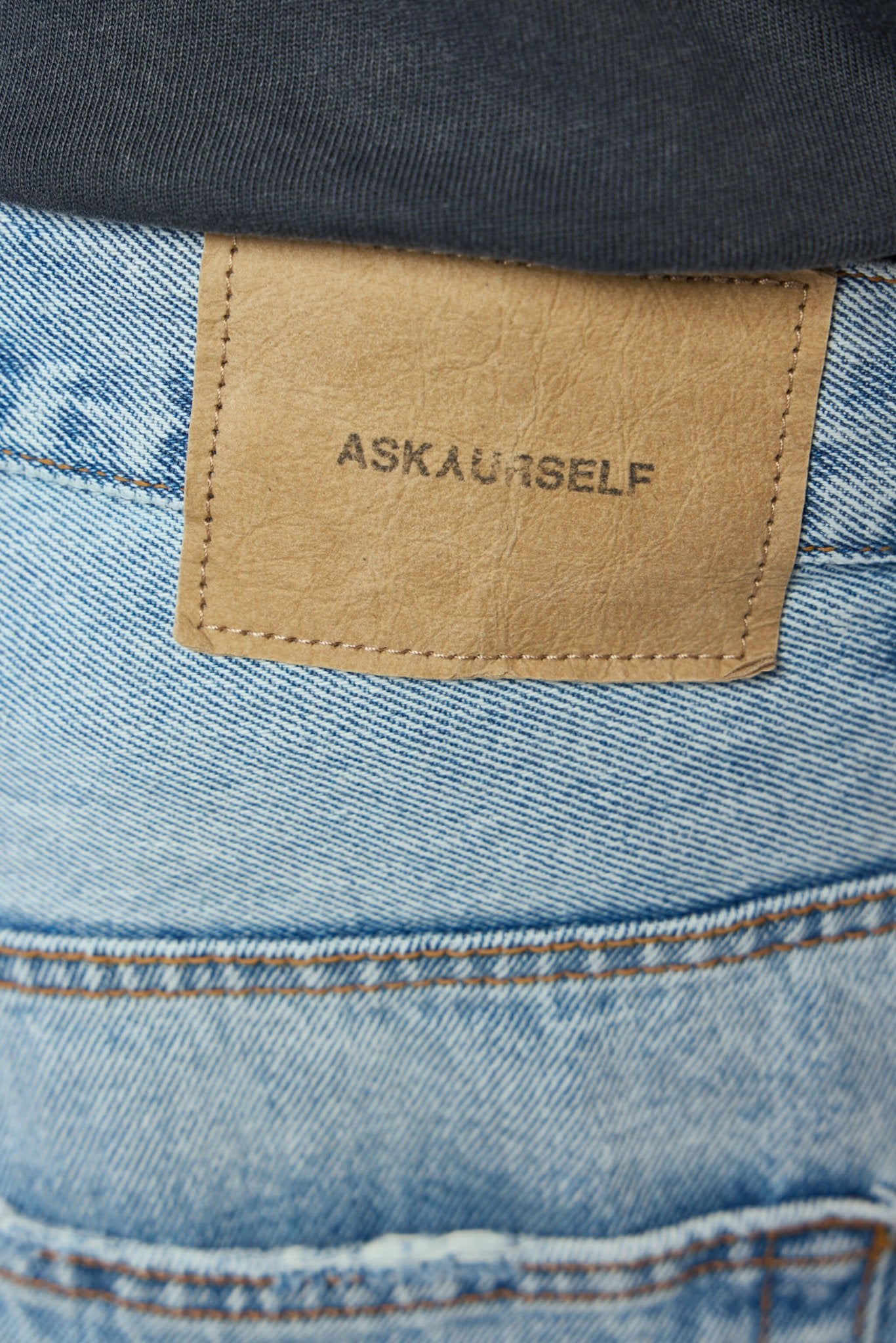 Askyurself - Cross Pin Baggy Jeans Shorts - LABELS