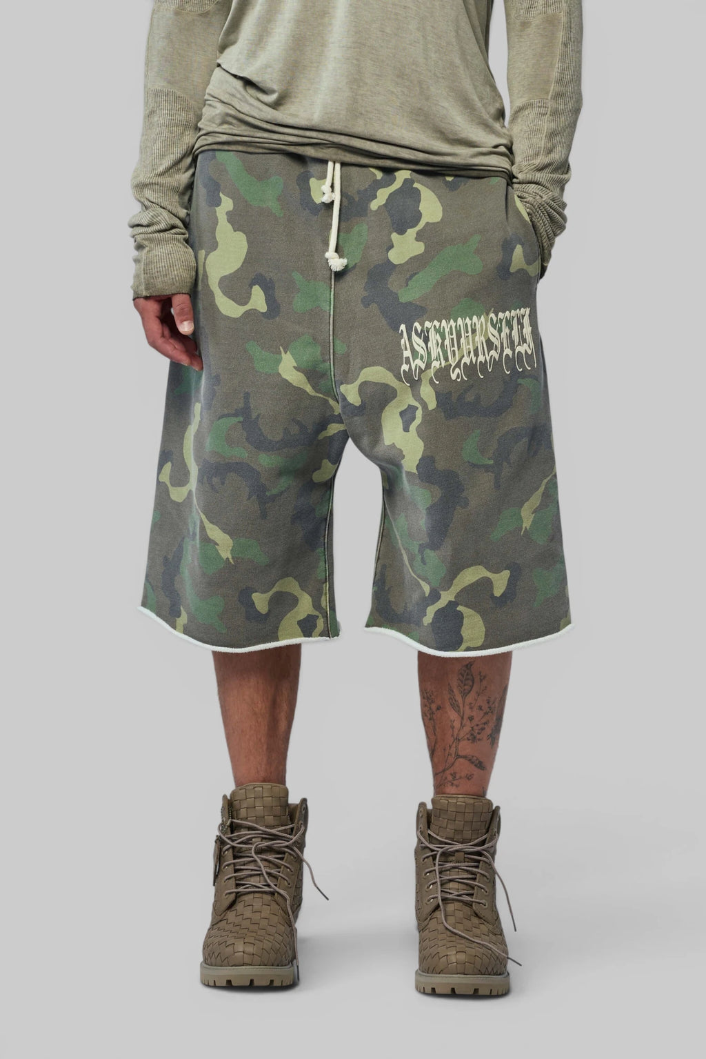 Askyurself - Goth Vintage Baggy Fleece Shorts - LABELS