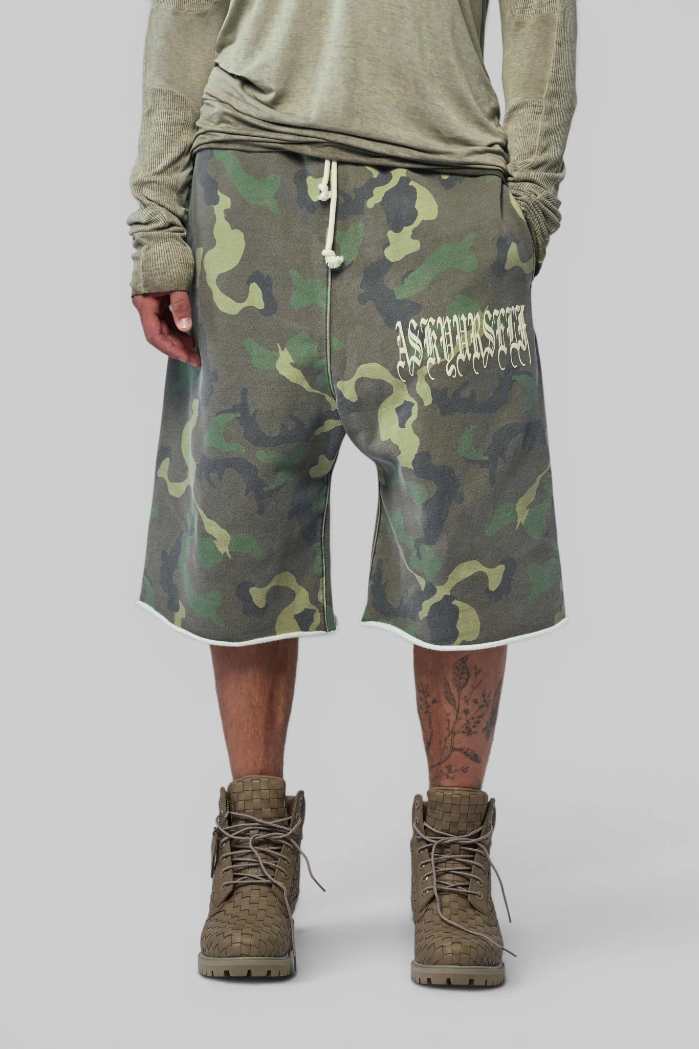 Askyurself - Goth Vintage Baggy Fleece Shorts - LABELS