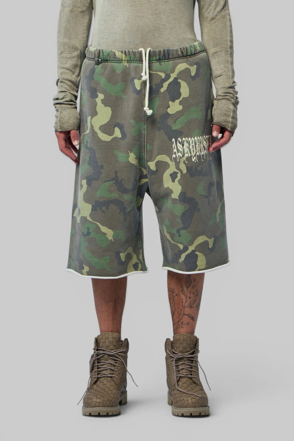 Askyurself - Goth Vintage Baggy Fleece Shorts - LABELS