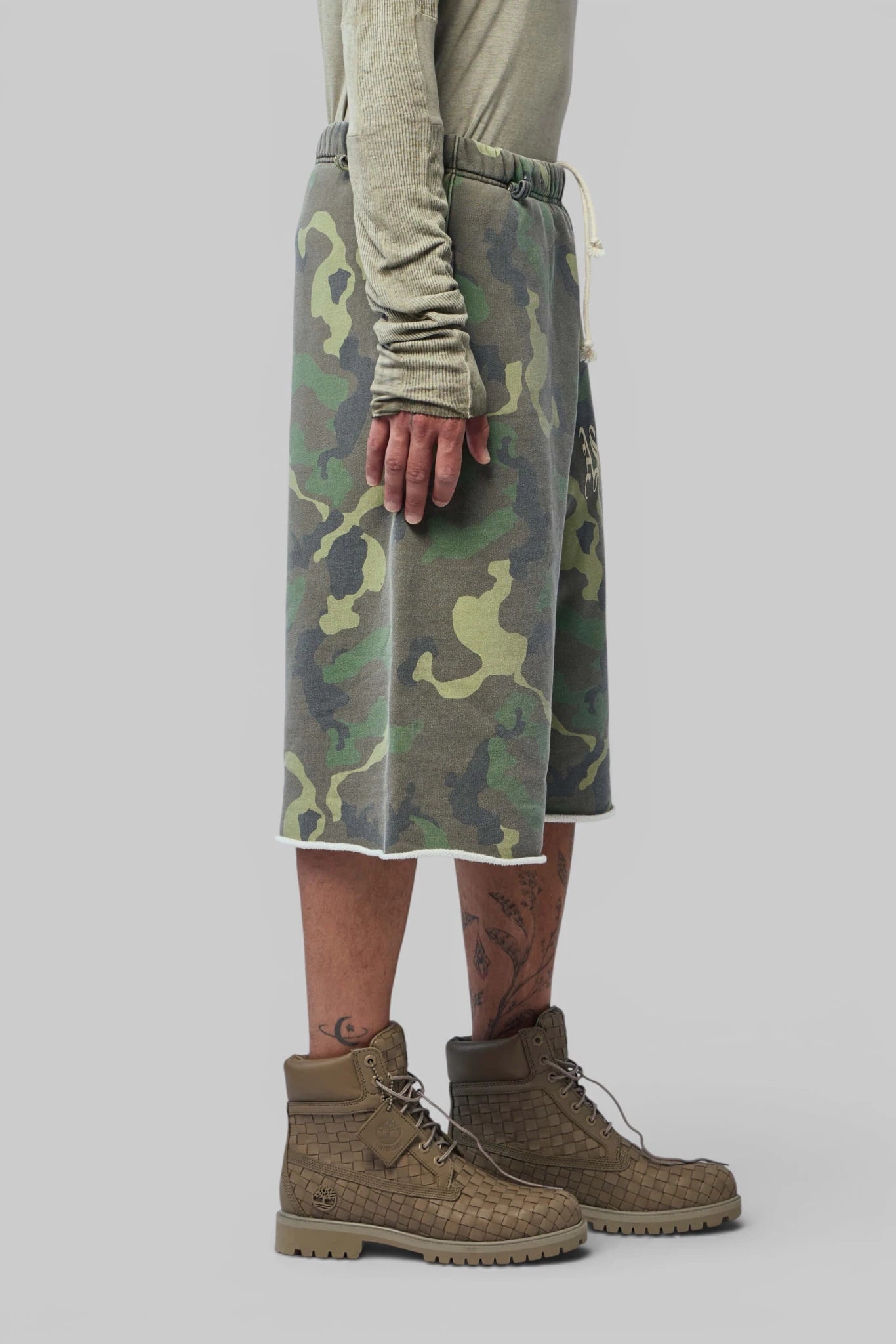 Askyurself - Goth Vintage Baggy Fleece Shorts - LABELS