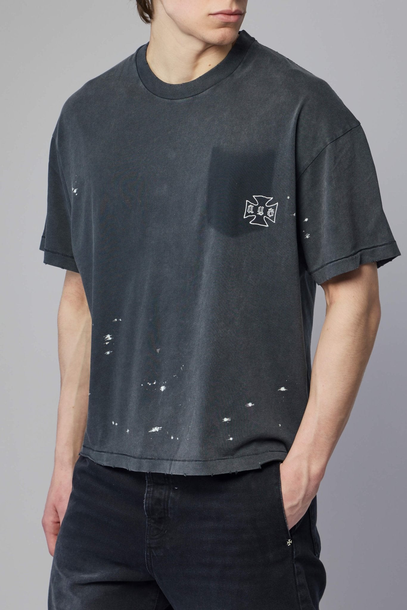 Askyurself - Stained Pocket T - LABELS