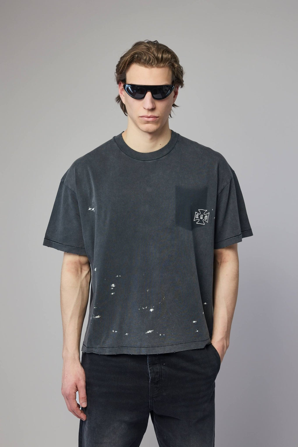 Askyurself - Stained Pocket T - LABELS
