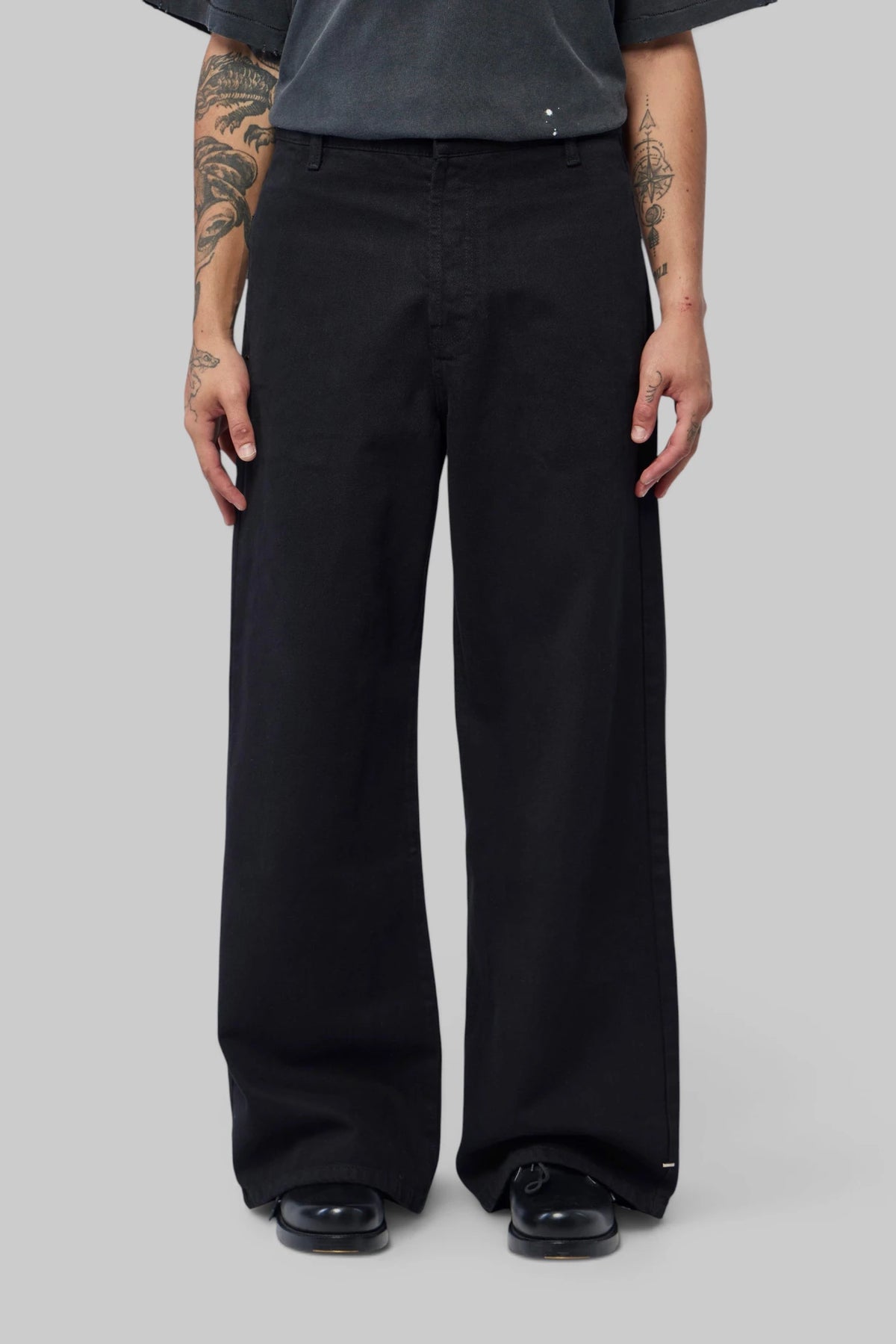 Askyurself - Wide Leg Phrase Baggy Jeans - LABELS