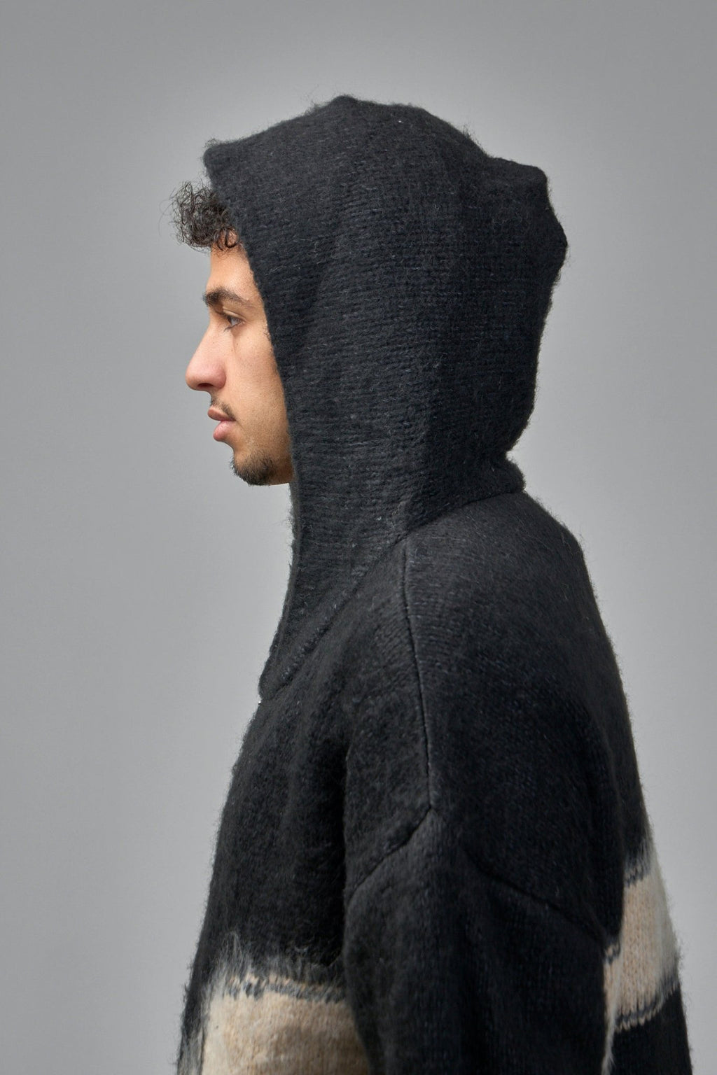 Askyurself - Wrapped Banned Zip Knit Hoodie - LABELS