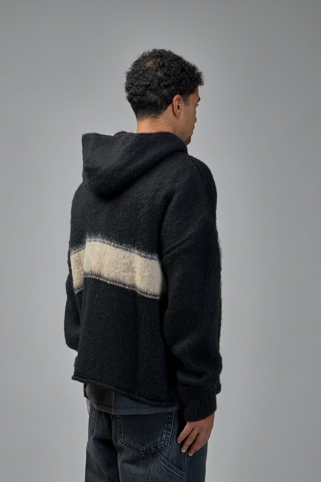 Askyurself - Wrapped Banned Zip Knit Hoodie - LABELS