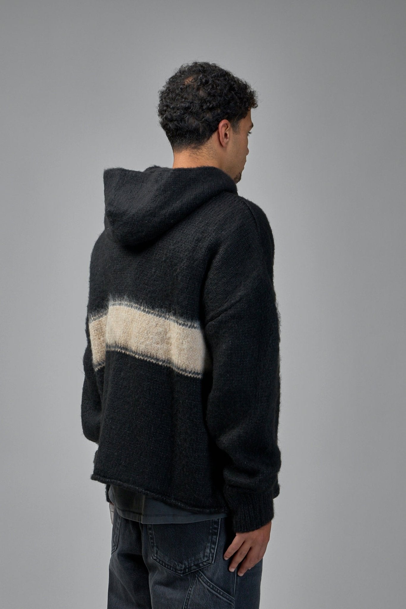 Askyurself - Wrapped Banned Zip Knit Hoodie - LABELS