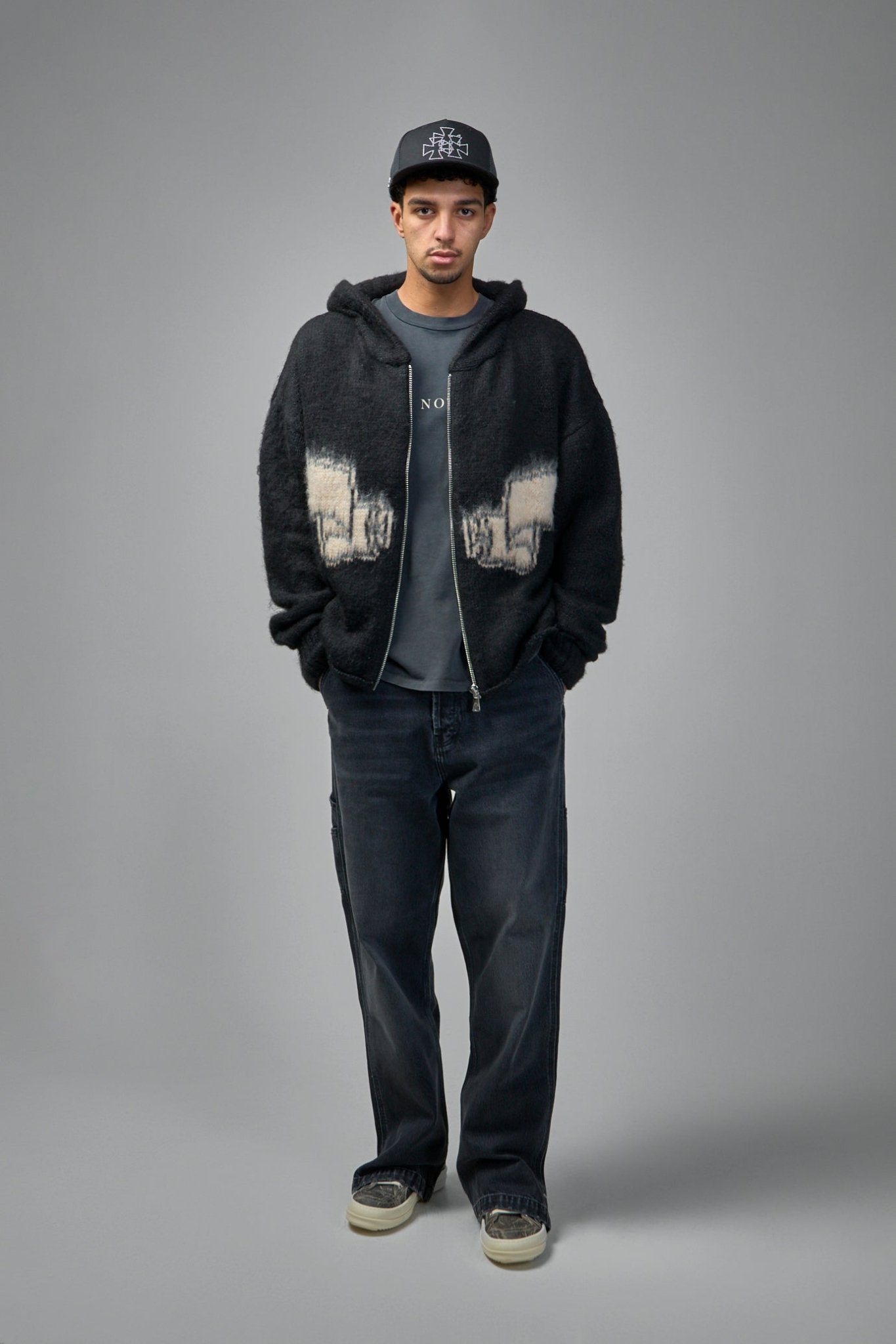 ASKYURSELF Banned Cotton Knit Black ASKYURSELF Product Page