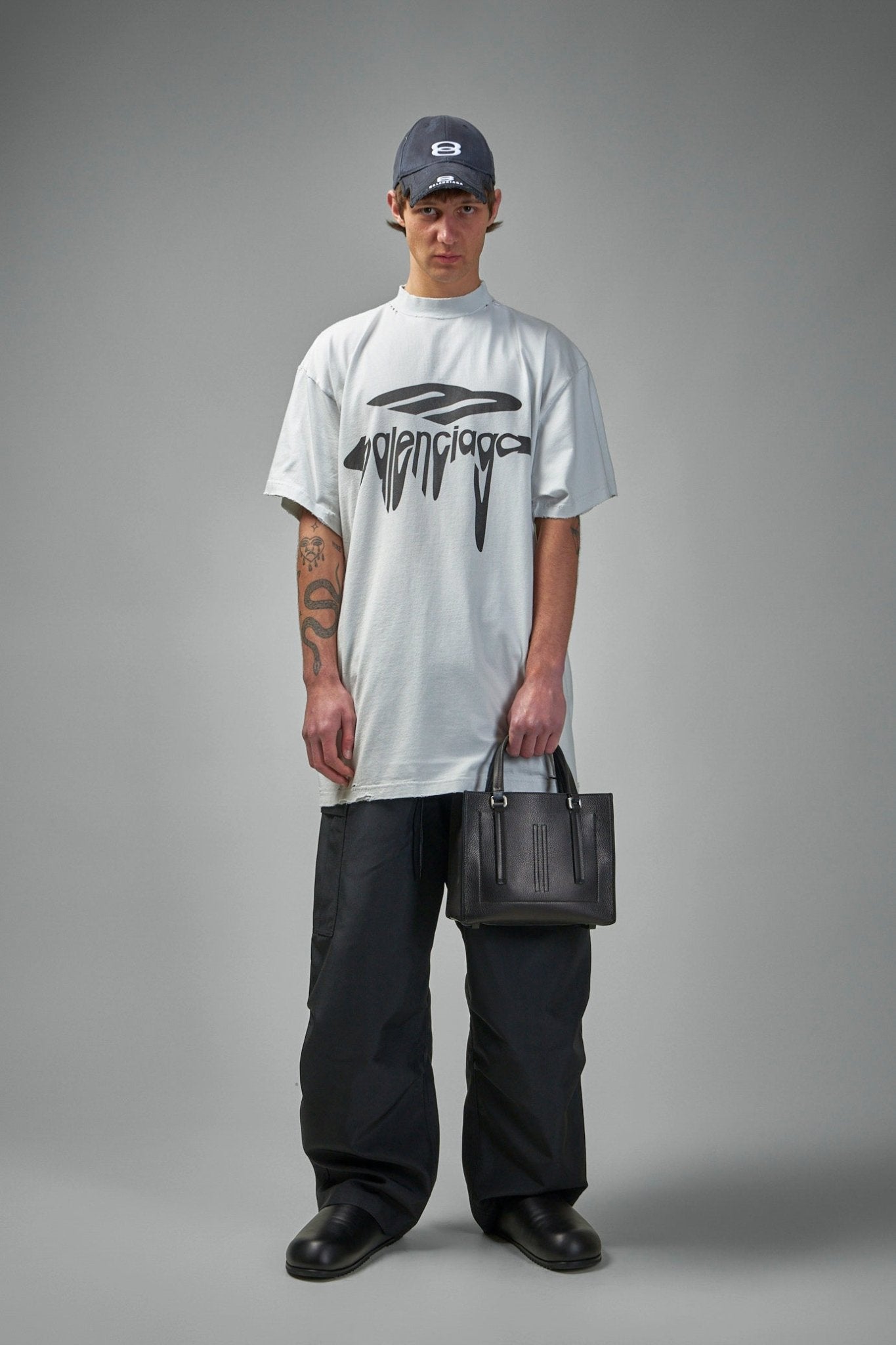 Balenciaga - 3B Liquefied T-Shirt Oversized - LABELS