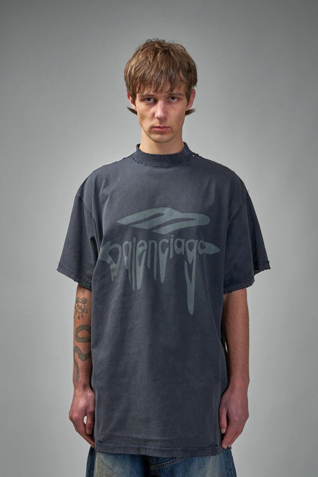 Balenciaga - 3B Liquefied T-Shirt Oversized - LABELS