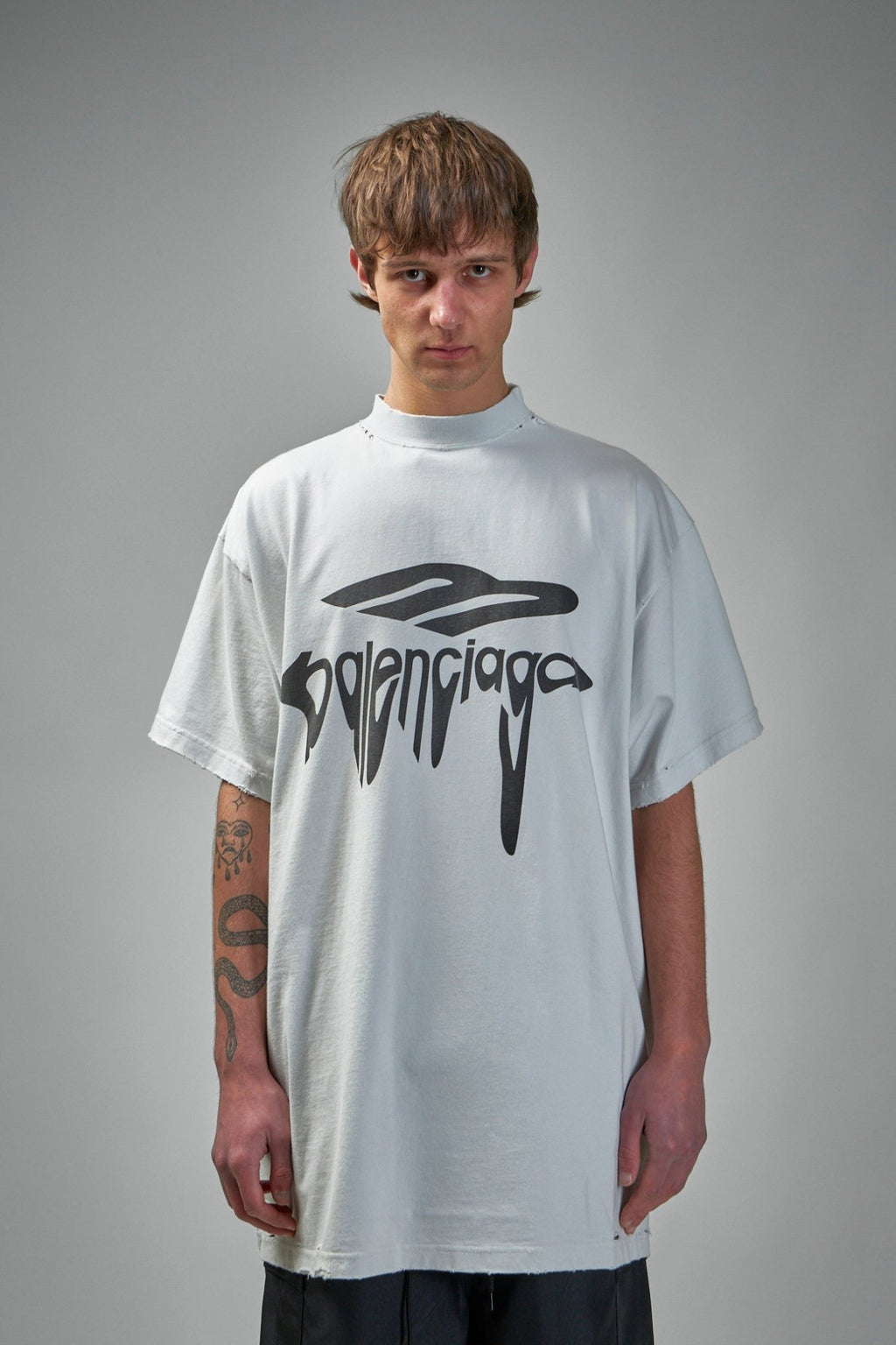 Balenciaga - 3B Liquefied T-Shirt Oversized - LABELS