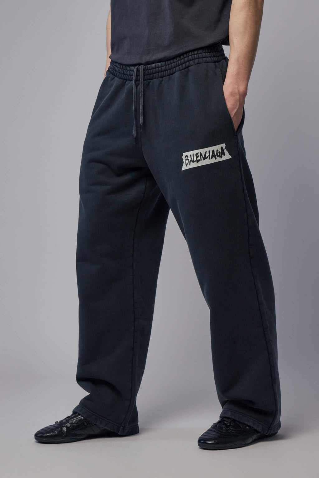 Balenciaga - Baggy Pants Washed Black - LABELS