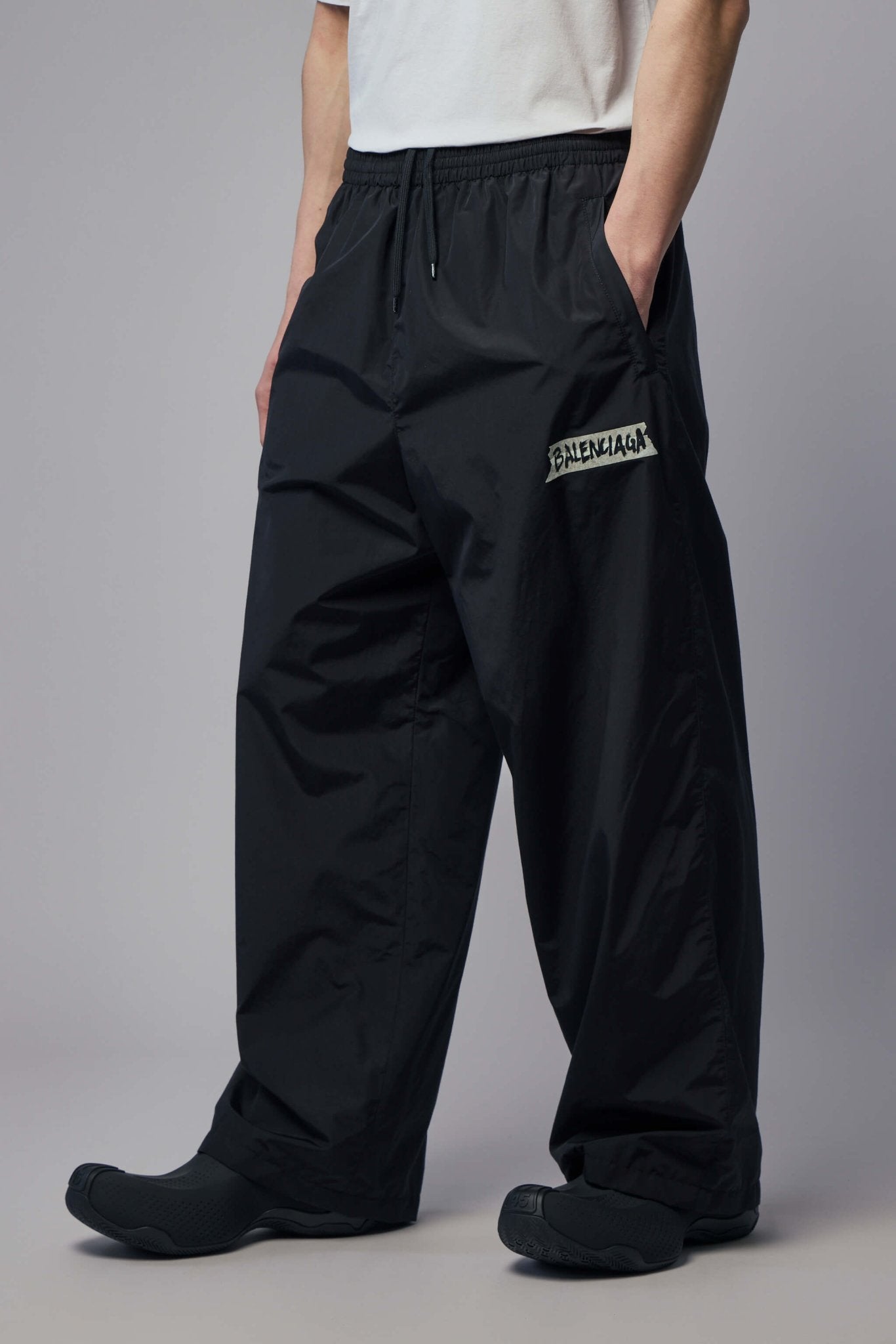 Balenciaga Track Pants - Black Cargo Style – LABELS