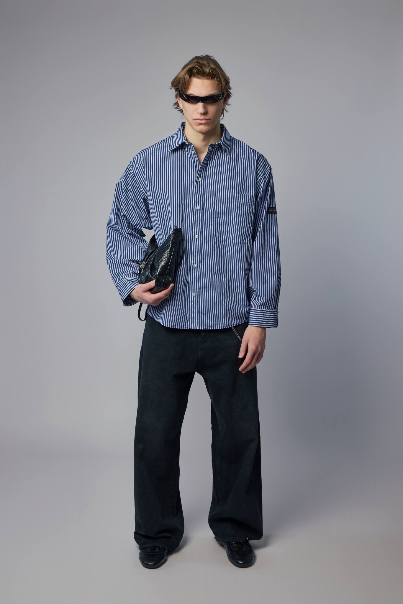 90s two tack slacksブラウン BALENCIAGA 91 Balenciaga Straight Pants Dark Brown Cotton Casual – LABELS