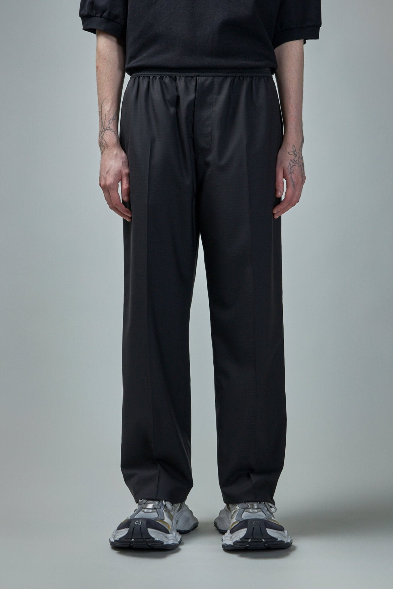 Balenciaga Straight Pants - Cotton Elastic Waist – LABELS