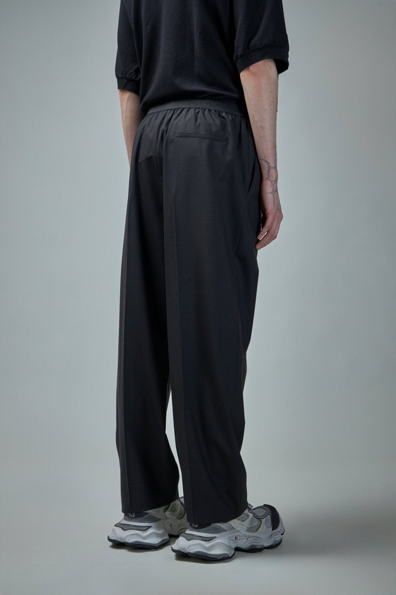 Balenciaga Straight Pants - Cotton Elastic Waist – LABELS