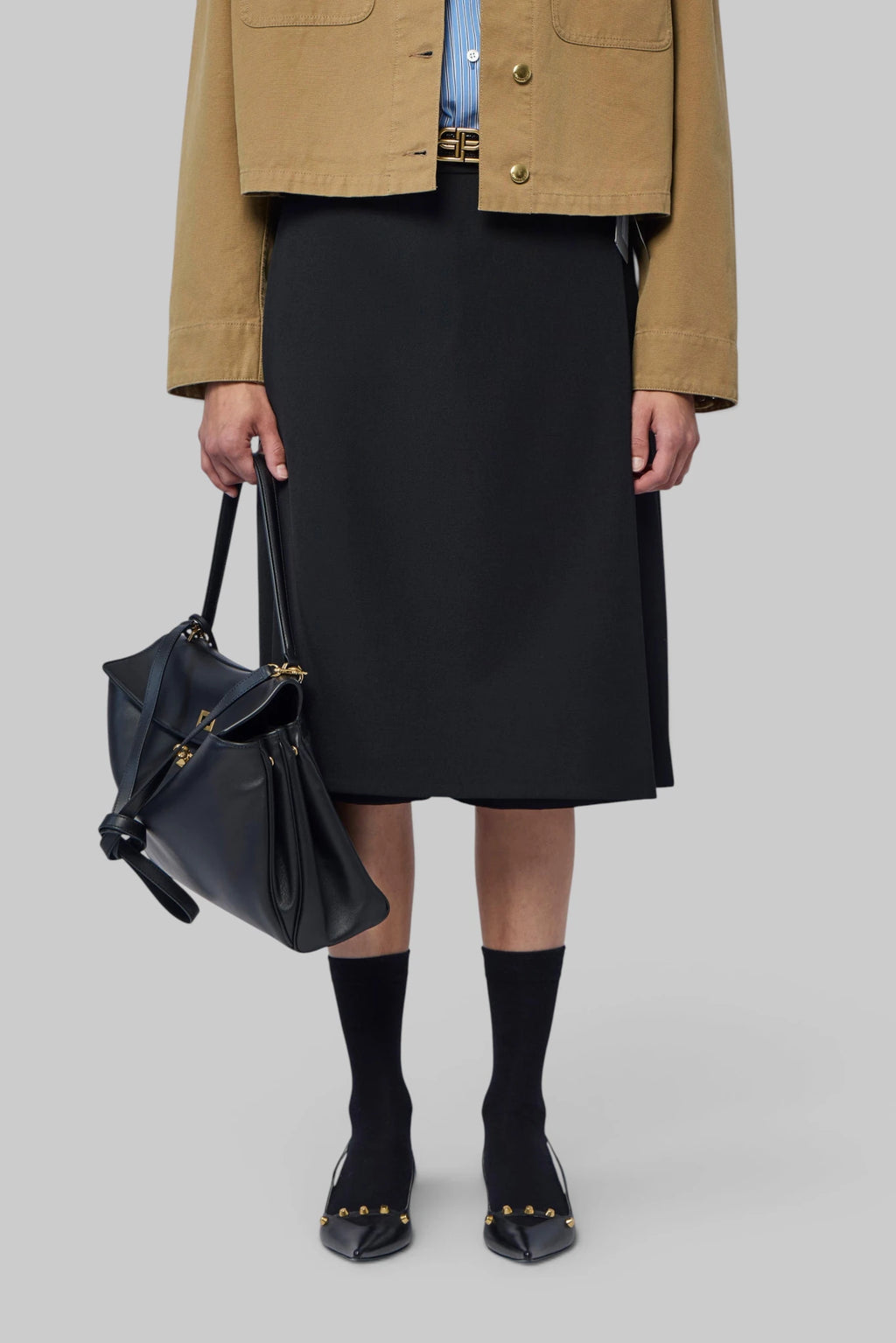 Balenciaga - Folded Midi Skirt - LABELS