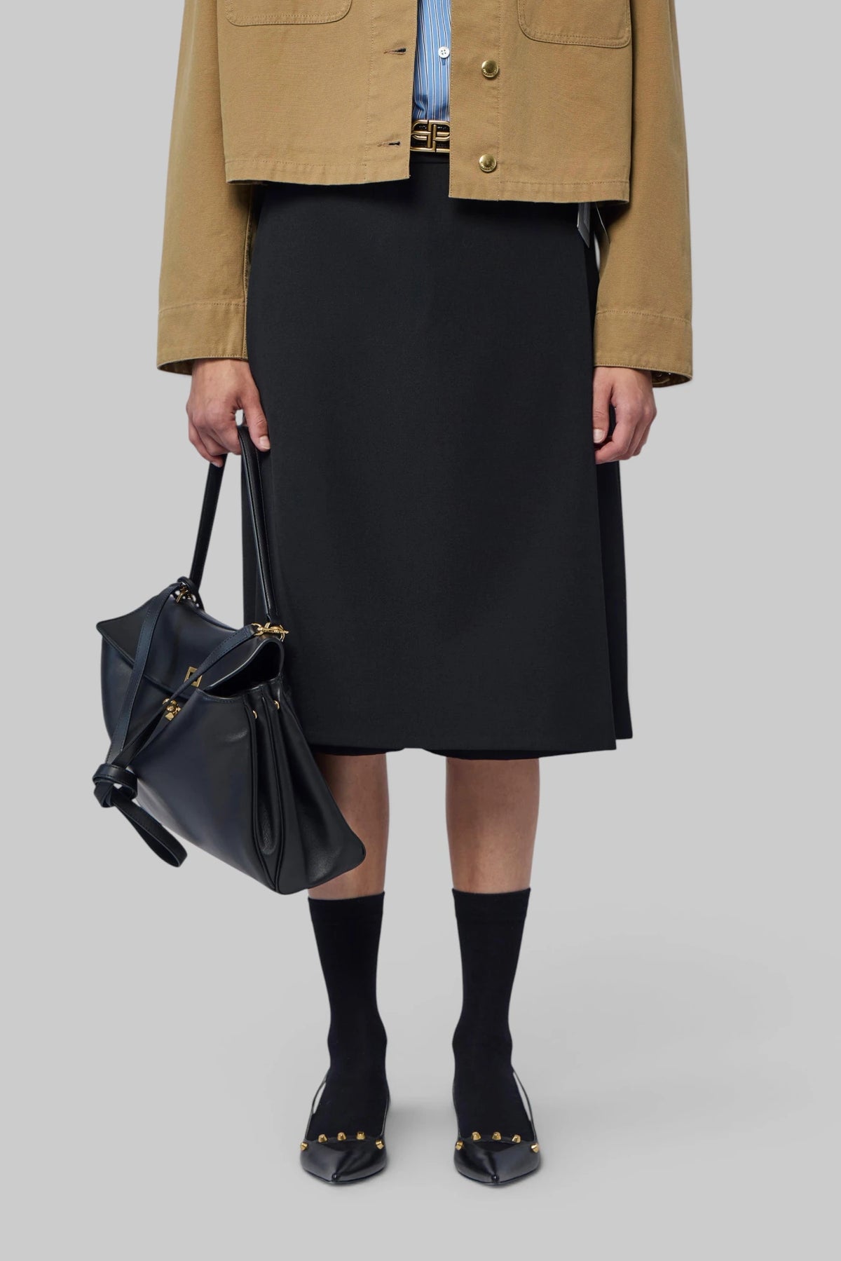 Balenciaga - Folded Midi Skirt - LABELS