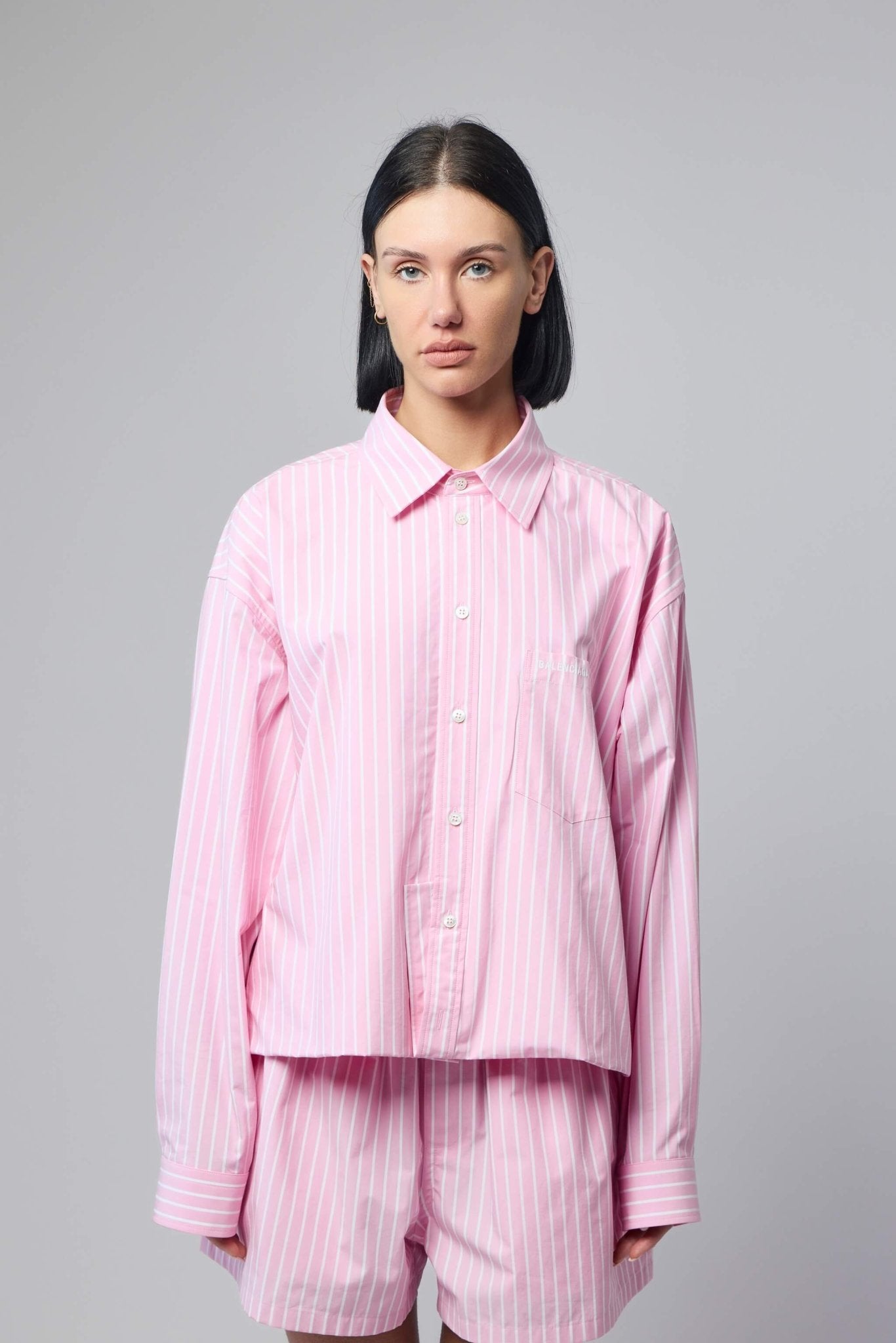 Balenciaga Shirts - Folded Cotton Striped Shirt – LABELS