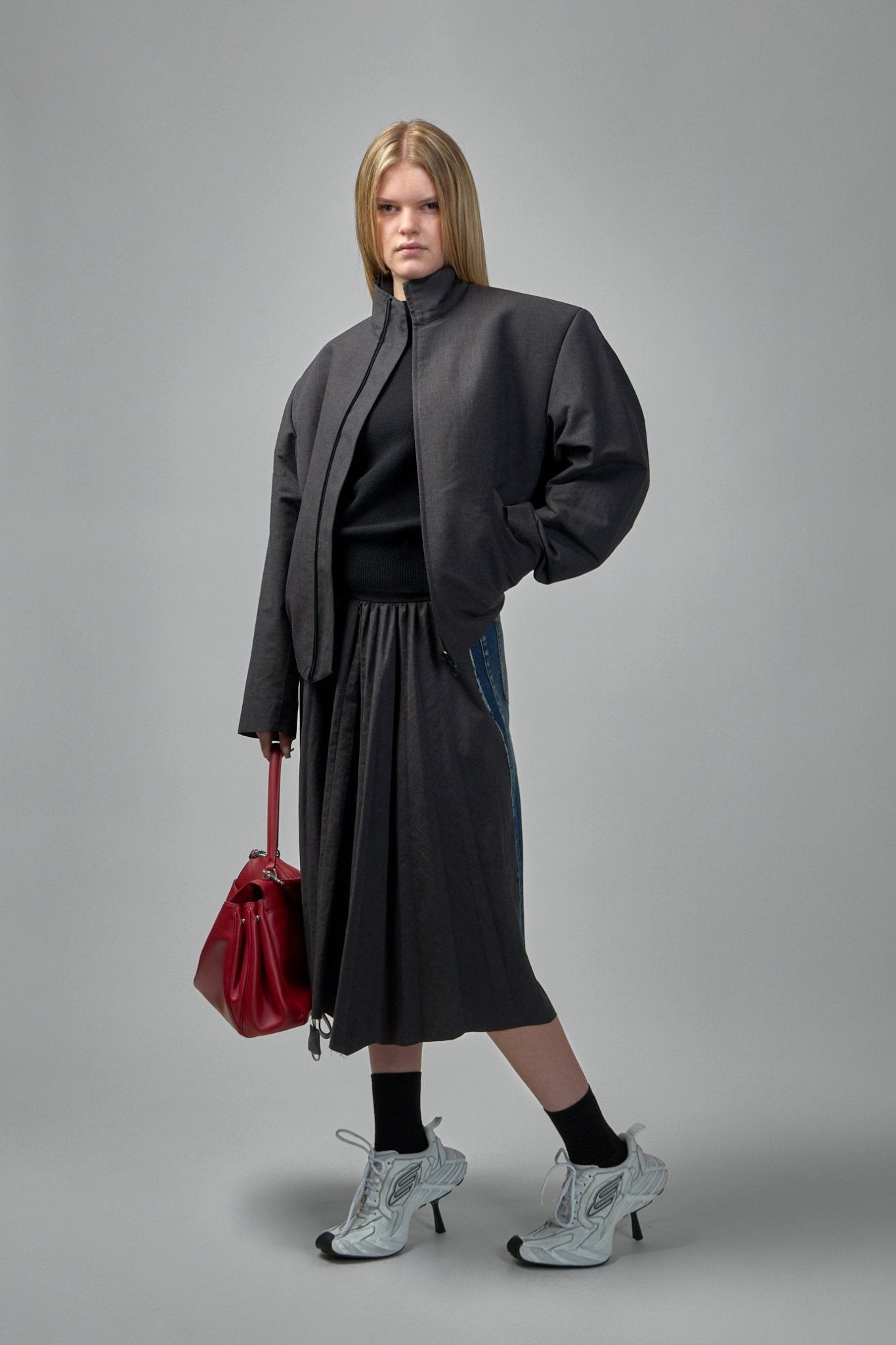 Balenciaga - Hybrid Pleated Skirt - LABELS