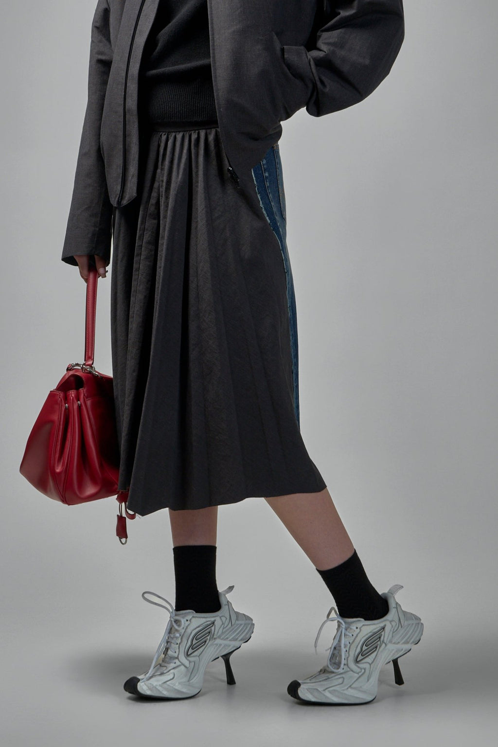 Balenciaga - Hybrid Pleated Skirt - LABELS