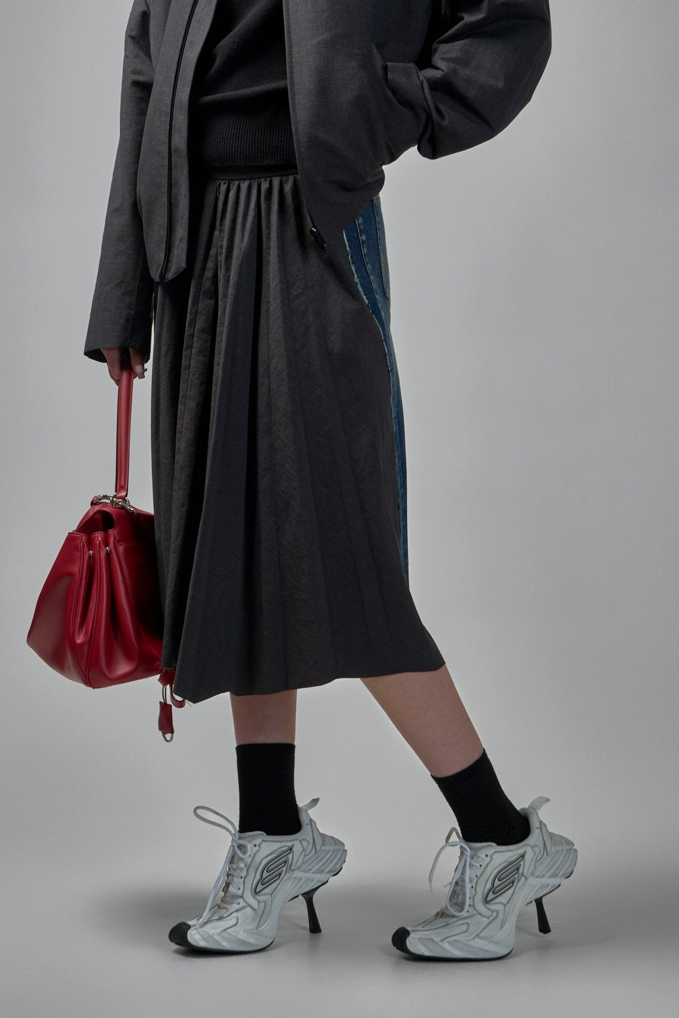 Balenciaga - Hybrid Pleated Skirt - LABELS