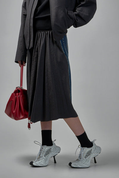 Hybrid Pleated Skirt