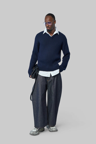 Hybrid Shirt/knit Jumper