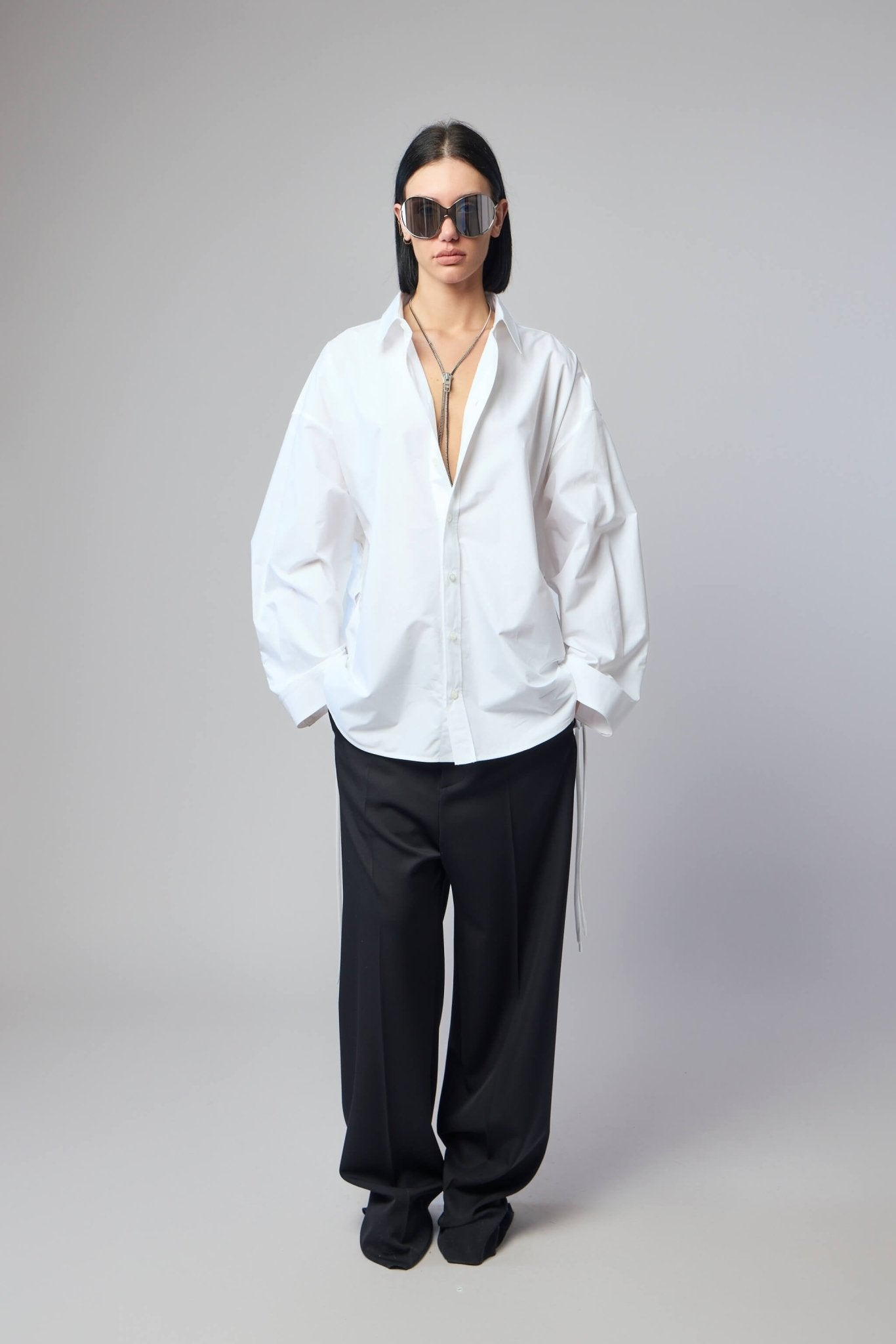 Balenciaga - Lace - up Shirt - LABELS