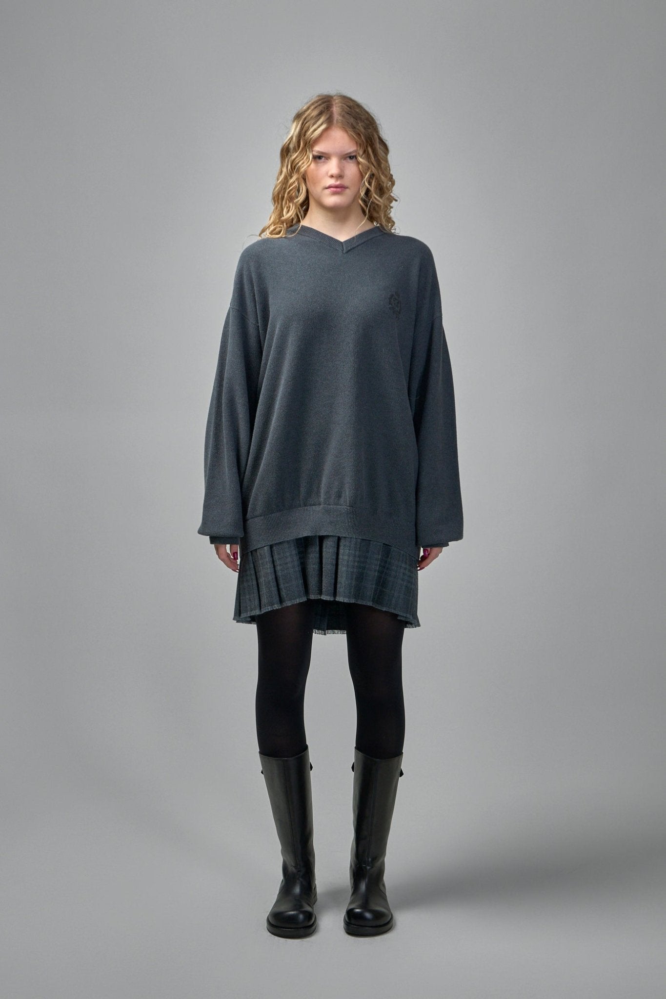 Balenciaga Knitwear Layered Sweater Dress LABELS Balenciaga Knitwear Layered Sweater Dress LABELS