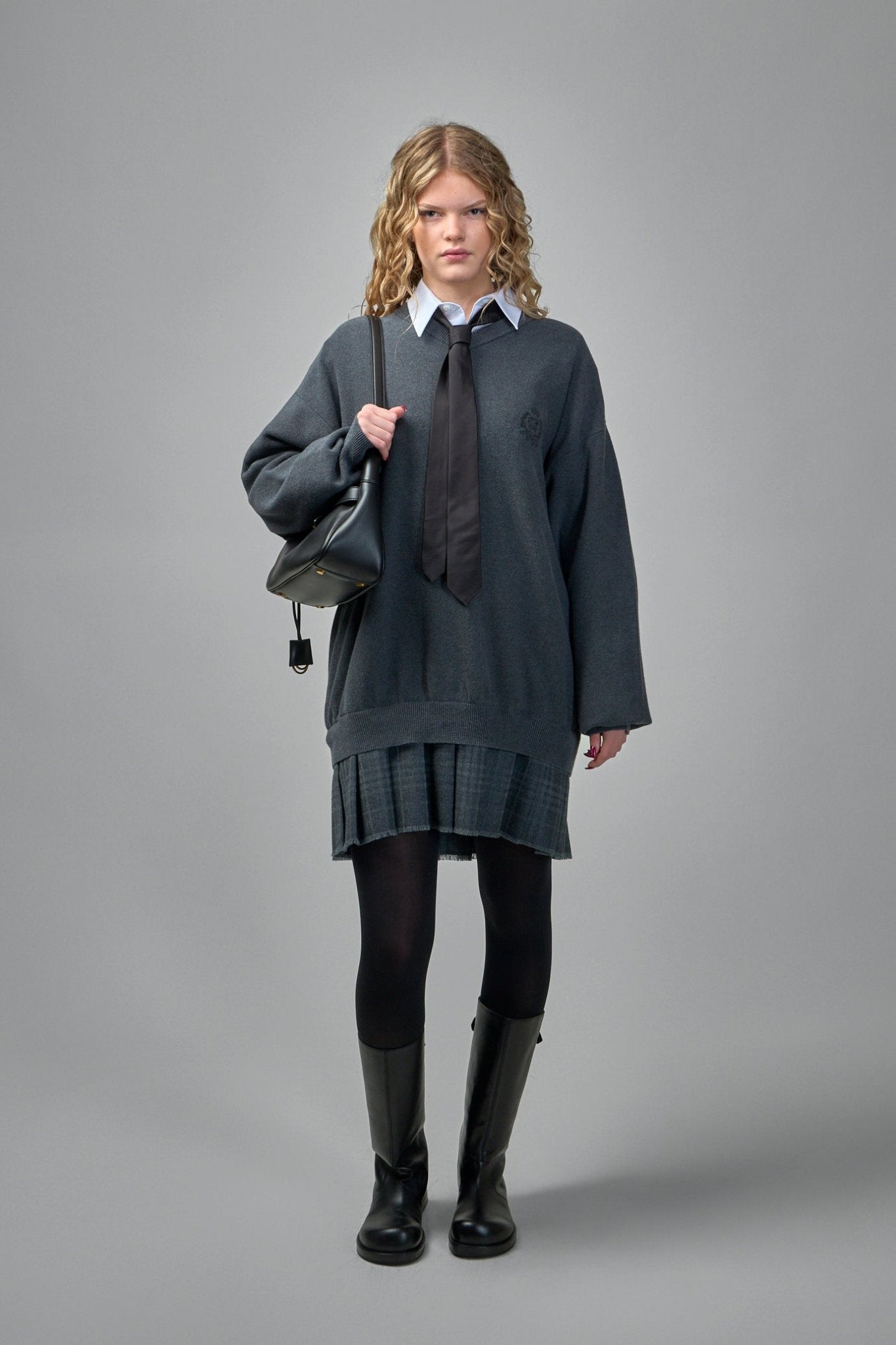Balenciaga Knitwear Layered Sweater Dress – LABELS